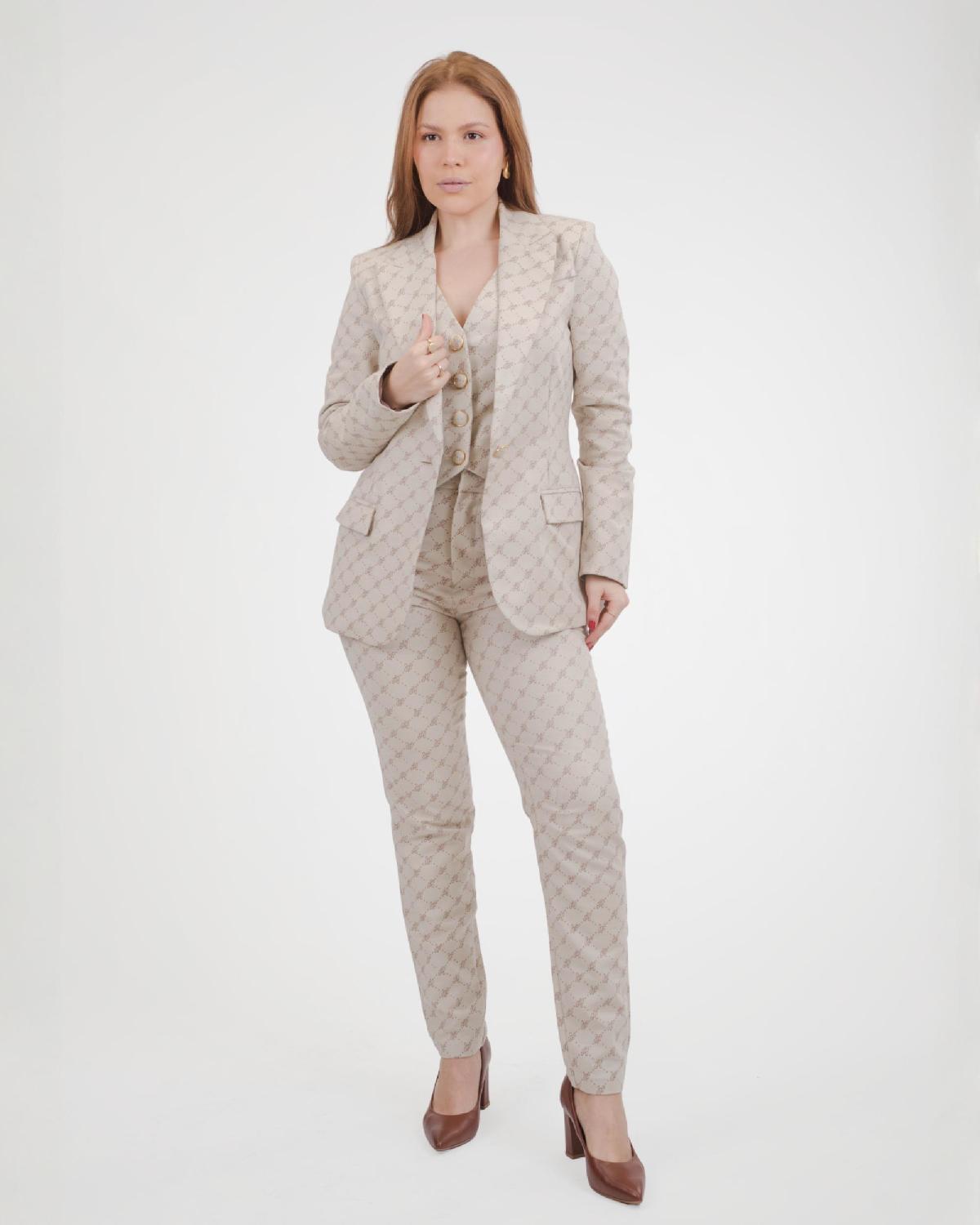 Foto do produto Blaser Fem. Deliz Bege Bege