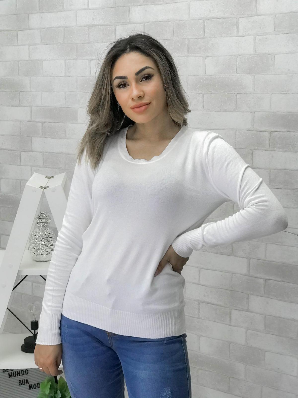 Foto do produto Blusa Fk Branco