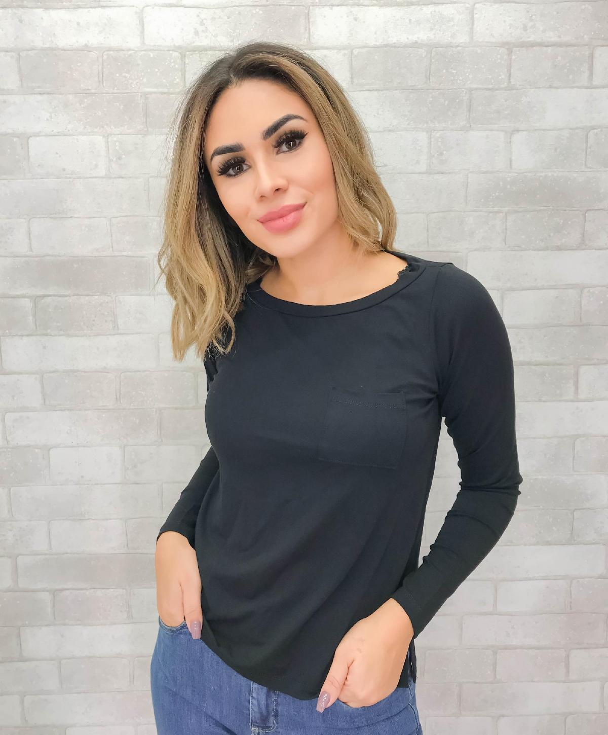 Foto do produto Blusa Linha Leve  L2118 Preto