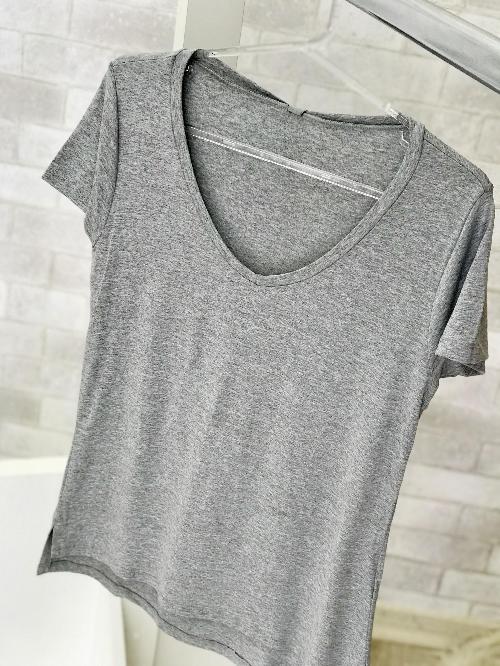 Foto do produto  Blusa Linha Leve Preto L768 Basica Mescla