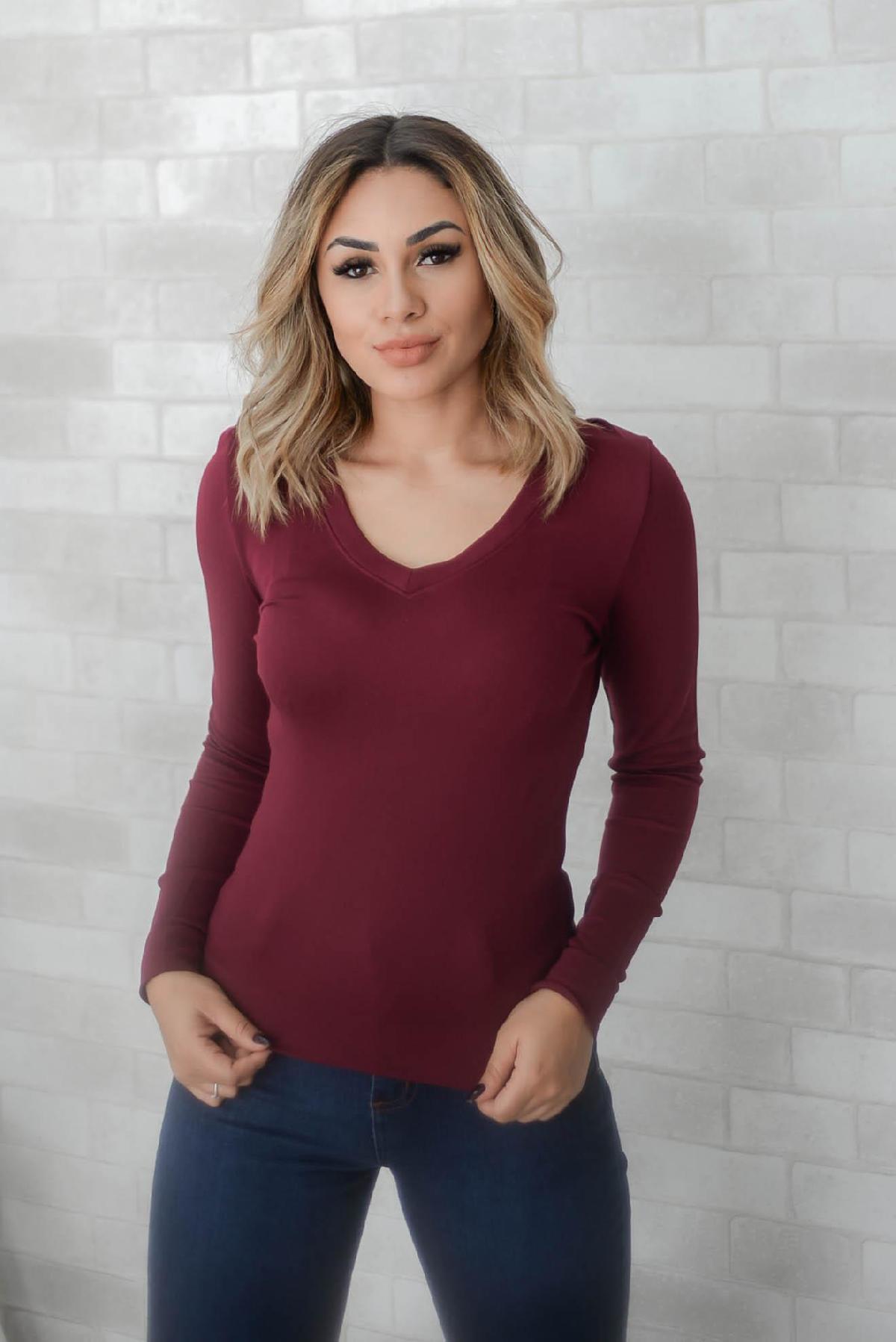 Foto do produto Blusa Miose Bordo