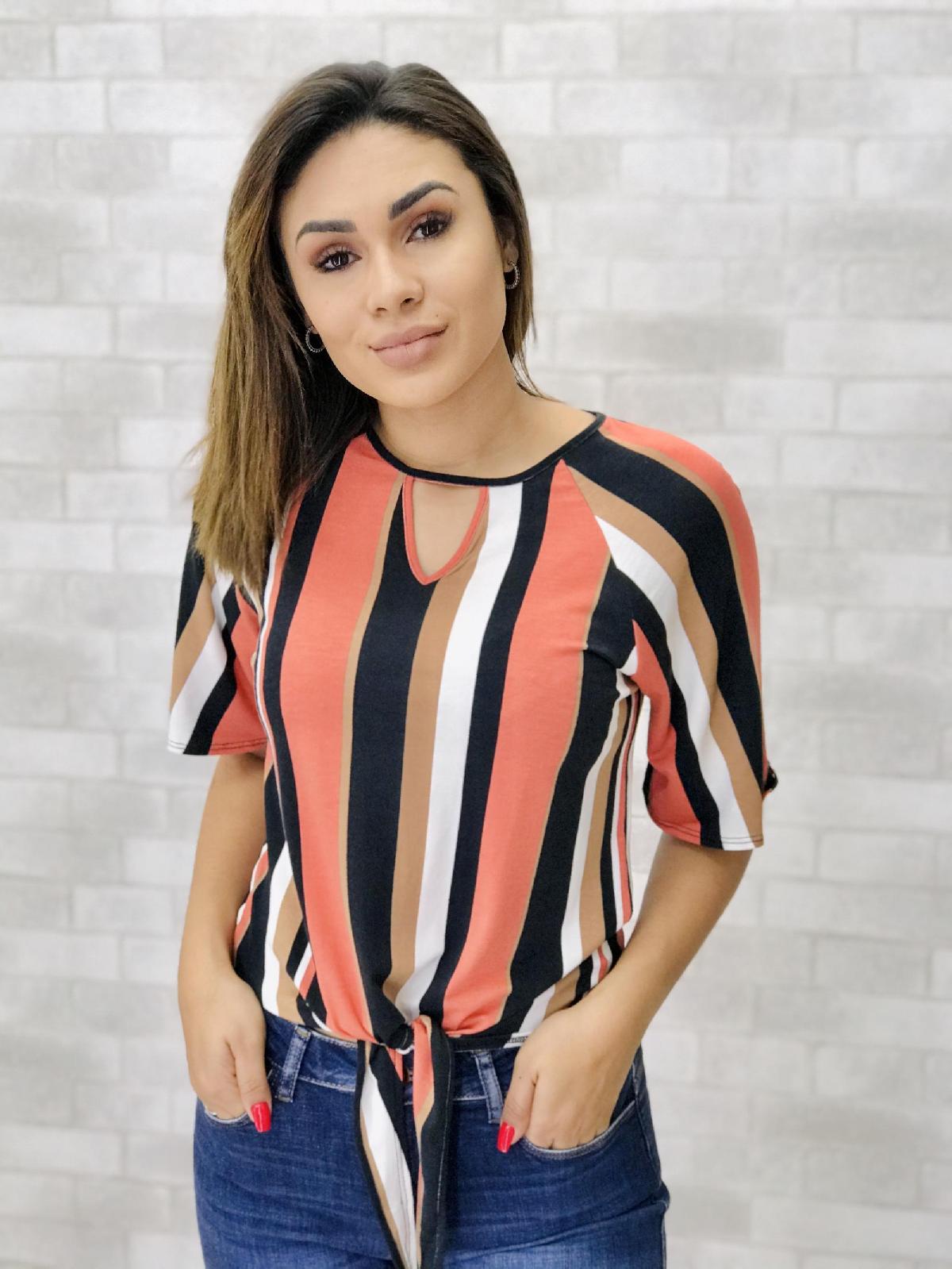 Foto do produto Blusa Rovitex Listrado