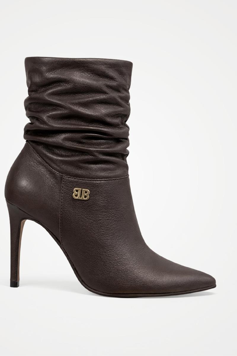 Foto do produto  Bota Bico Fino Bottero Marrom 3782012026 Salto Fino Marrom