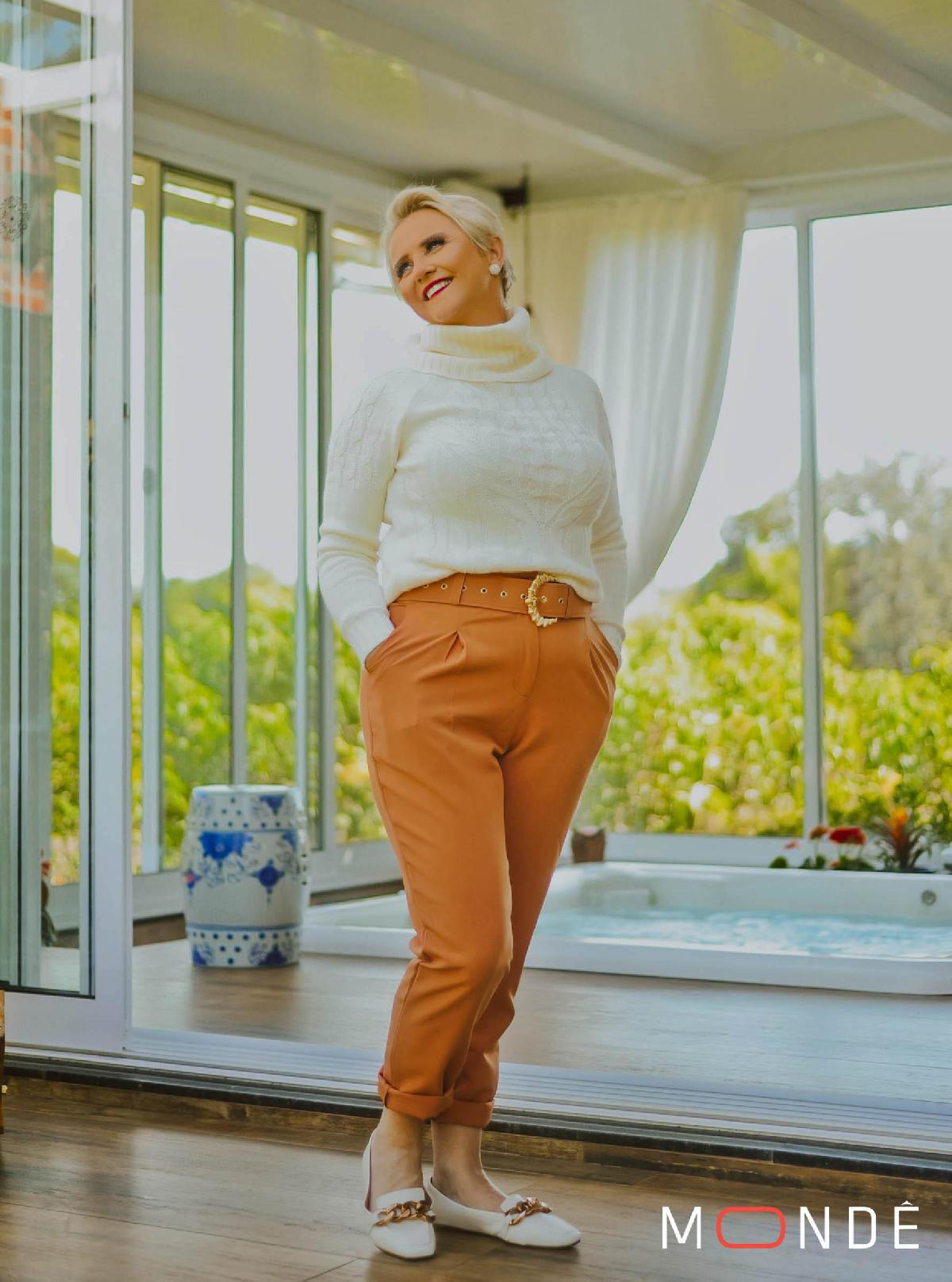 Foto do produto Calça Fem. Actbj Laranja