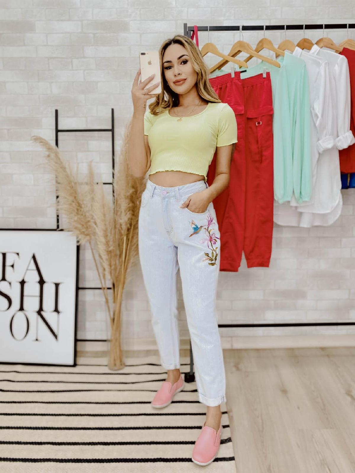 Foto do produto Calça Fem. Deliz Jeans Claro