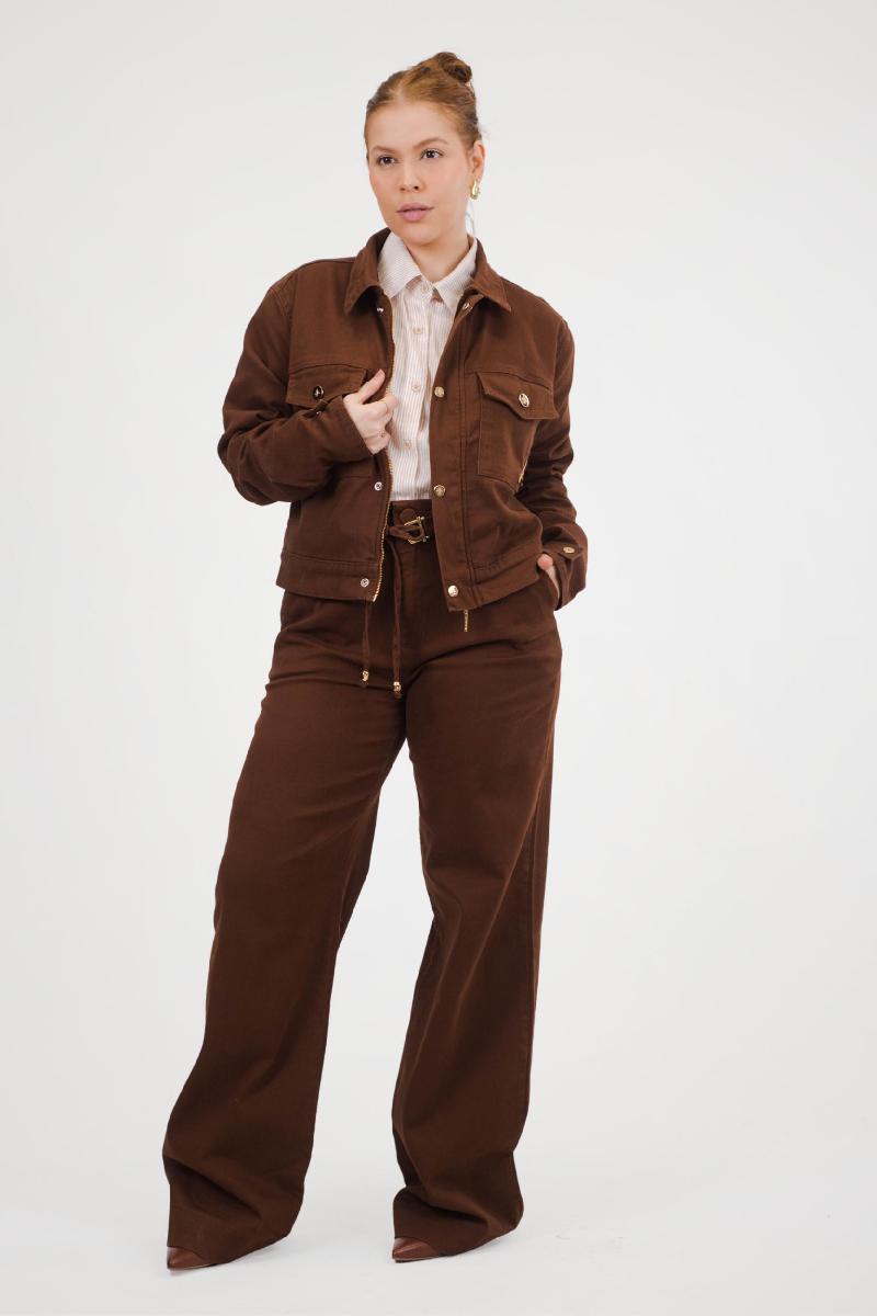 Foto do produto  Calça Fem Deliz Marrom Marrom