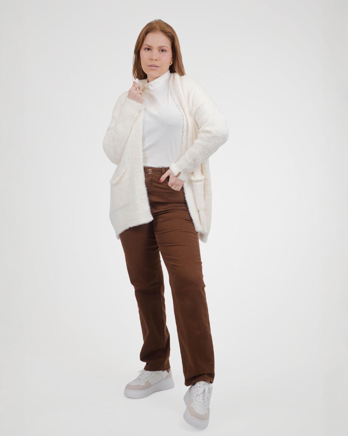 Foto do produto Calça Fem Deliz Marrom Marrom