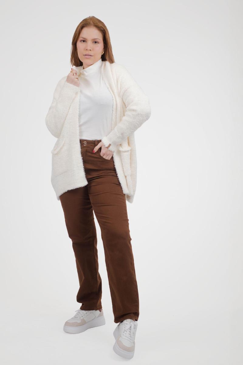 Foto do produto  Calça Fem Deliz Marrom Marrom