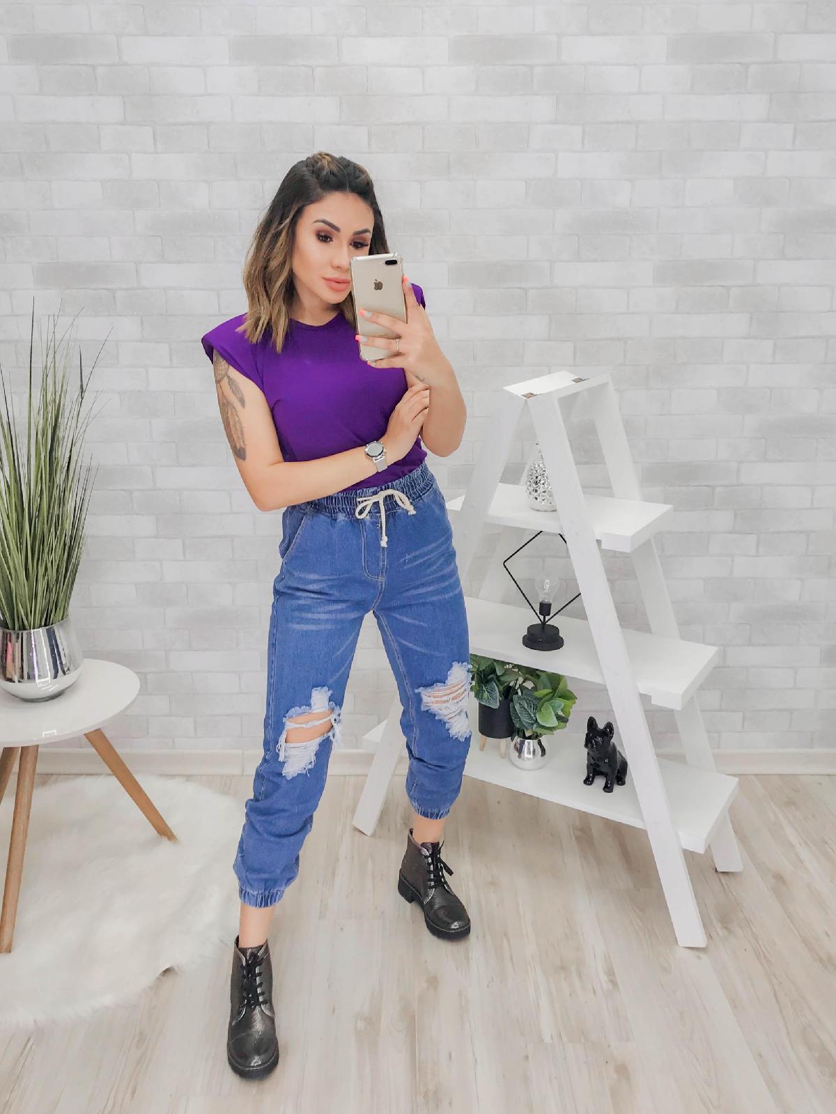 Foto do produto Calça Fem. Fk Jeans Jeans Escuro