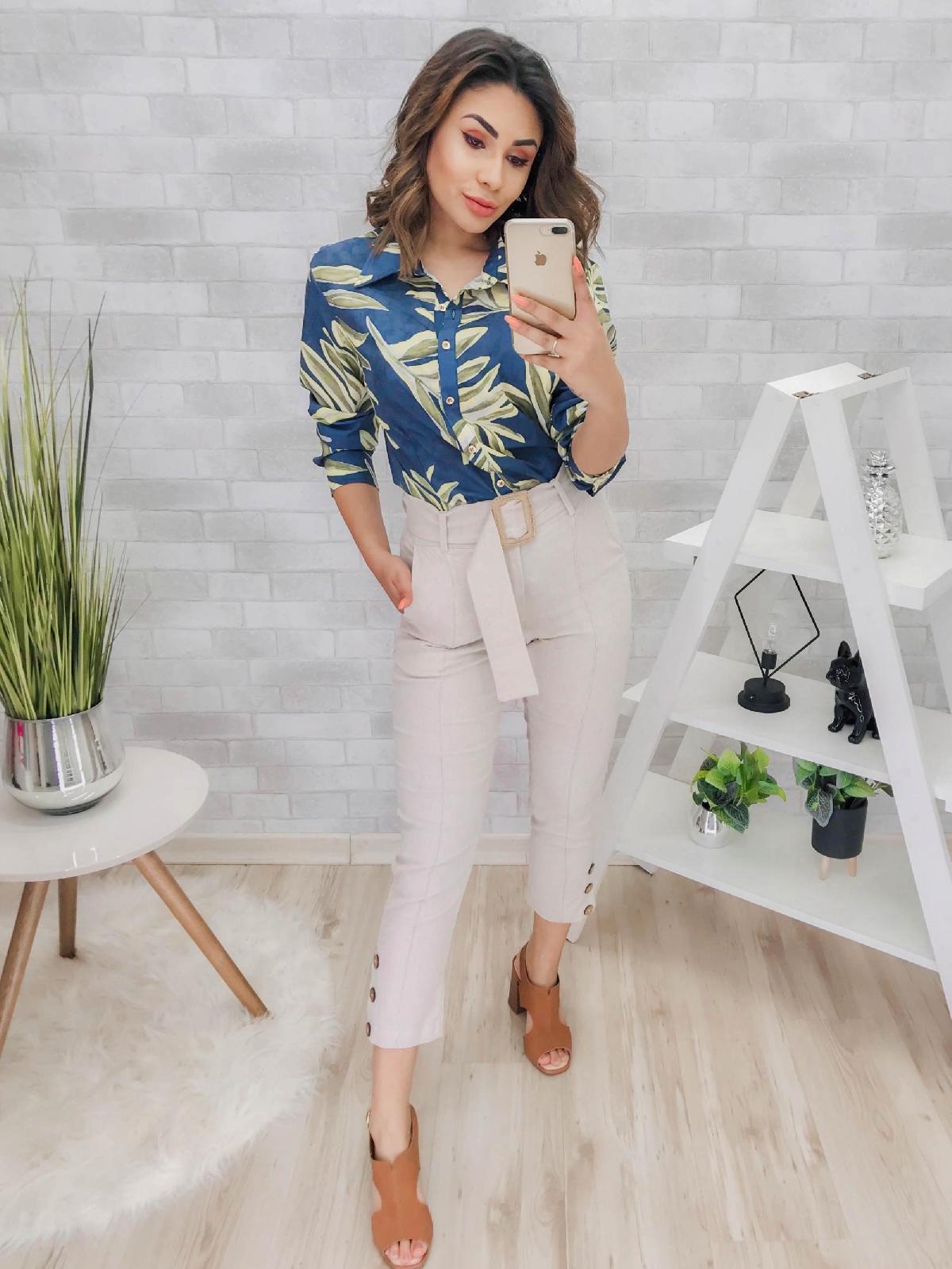 Foto do produto Calça Fem. Six One Bege