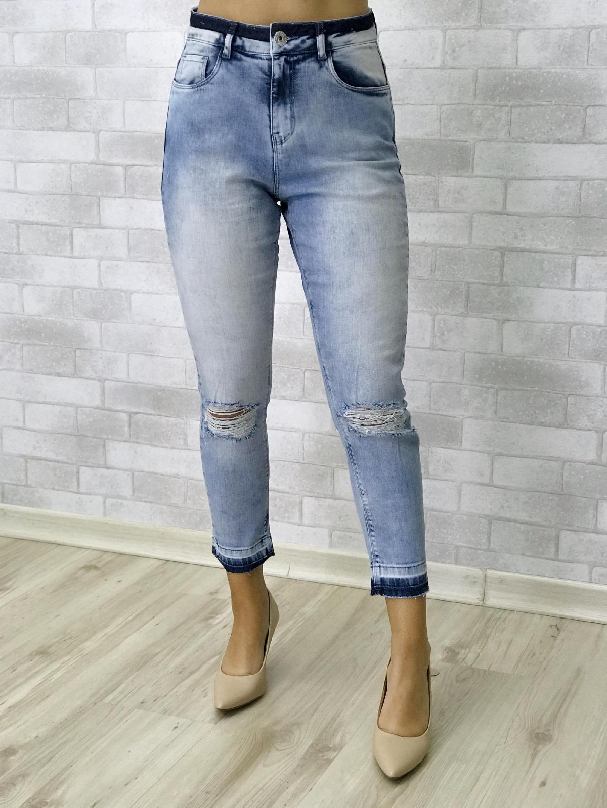 Foto do produto Calça Fem. Six One Jeans Claro