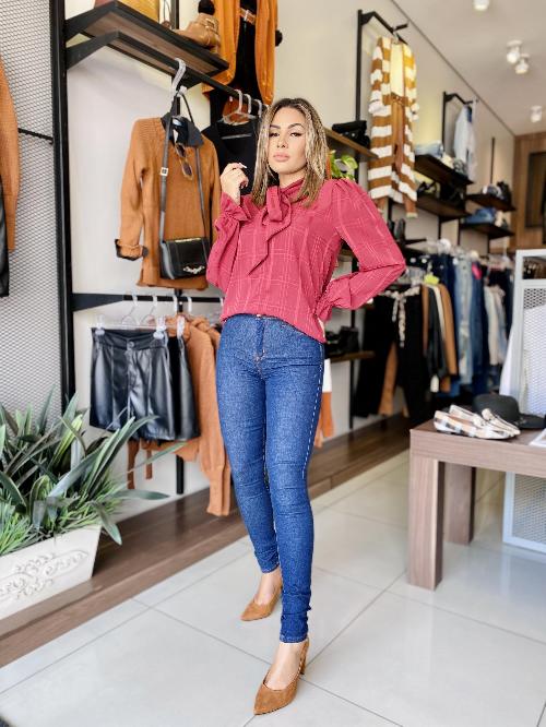 Foto do produto  Calça Fem. Teezz Jeans Escuro Jeans Escuro