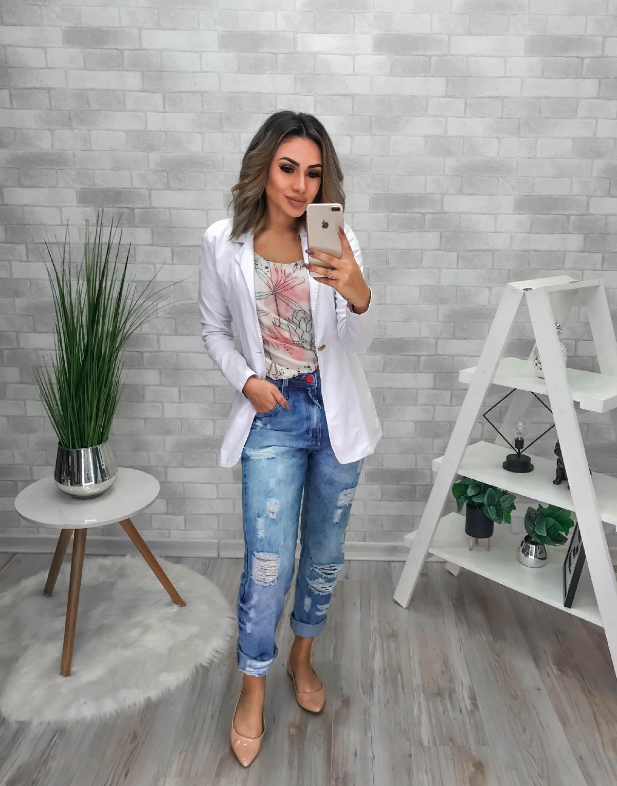 Foto do produto Calca Fem. Teezz Jeans Claro