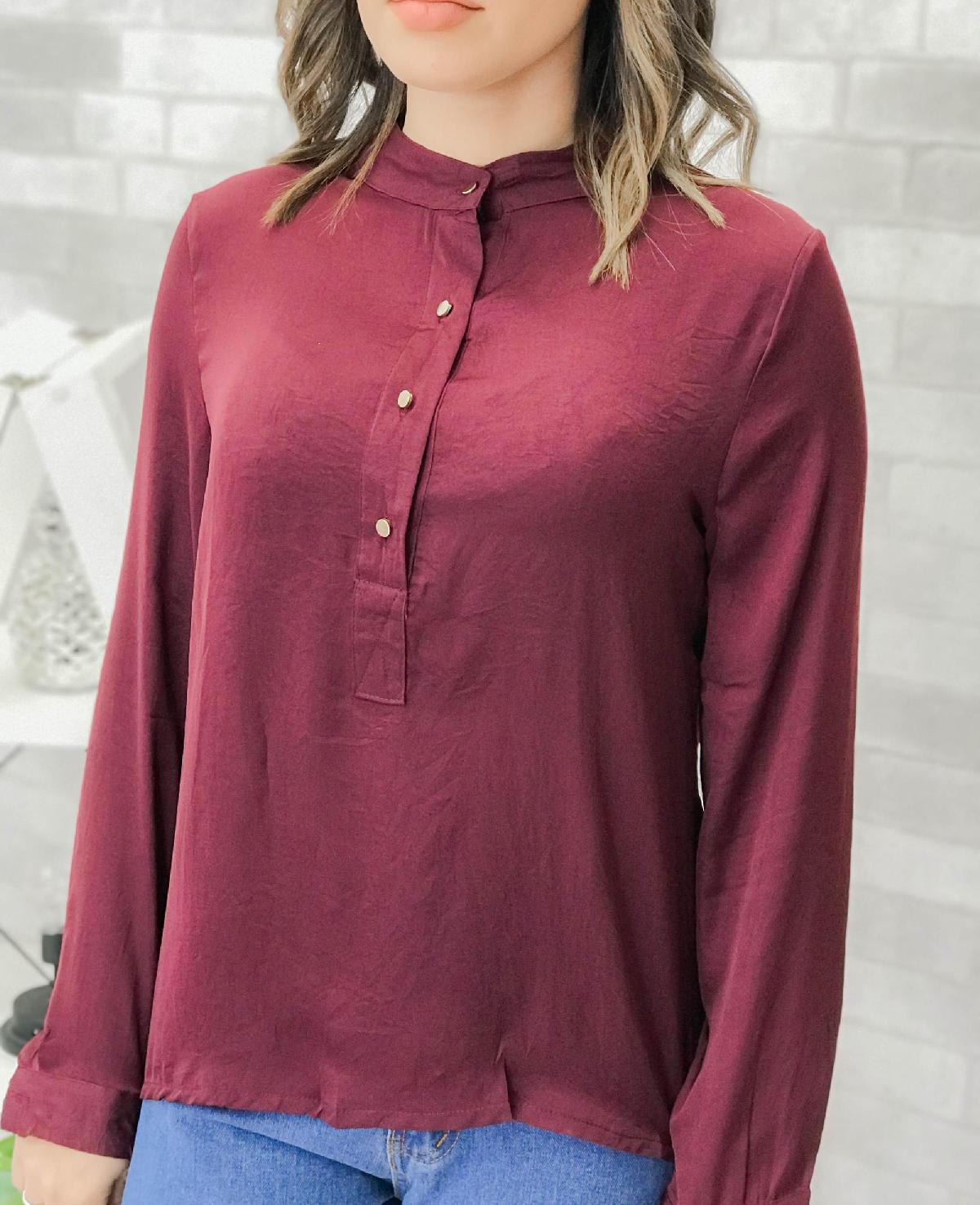 Foto do produto Camisa Fem. Fk Vinho