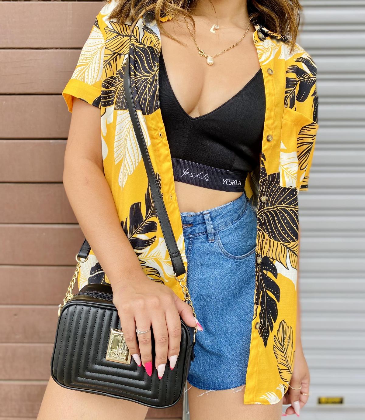 Foto do produto Camisa Fem. Yeskla Amarelo