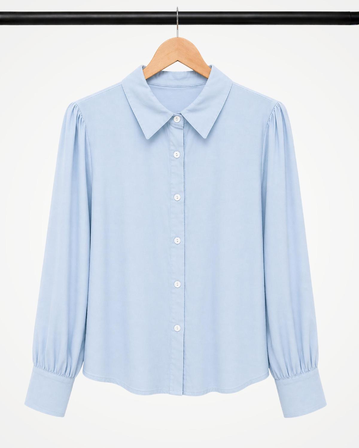 Foto do produto Camisa Fem. Yunee   Azul Bebe