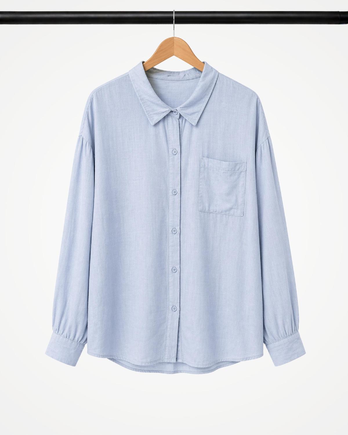 Foto do produto Camisa Fem. Yunee   Azul Celeste