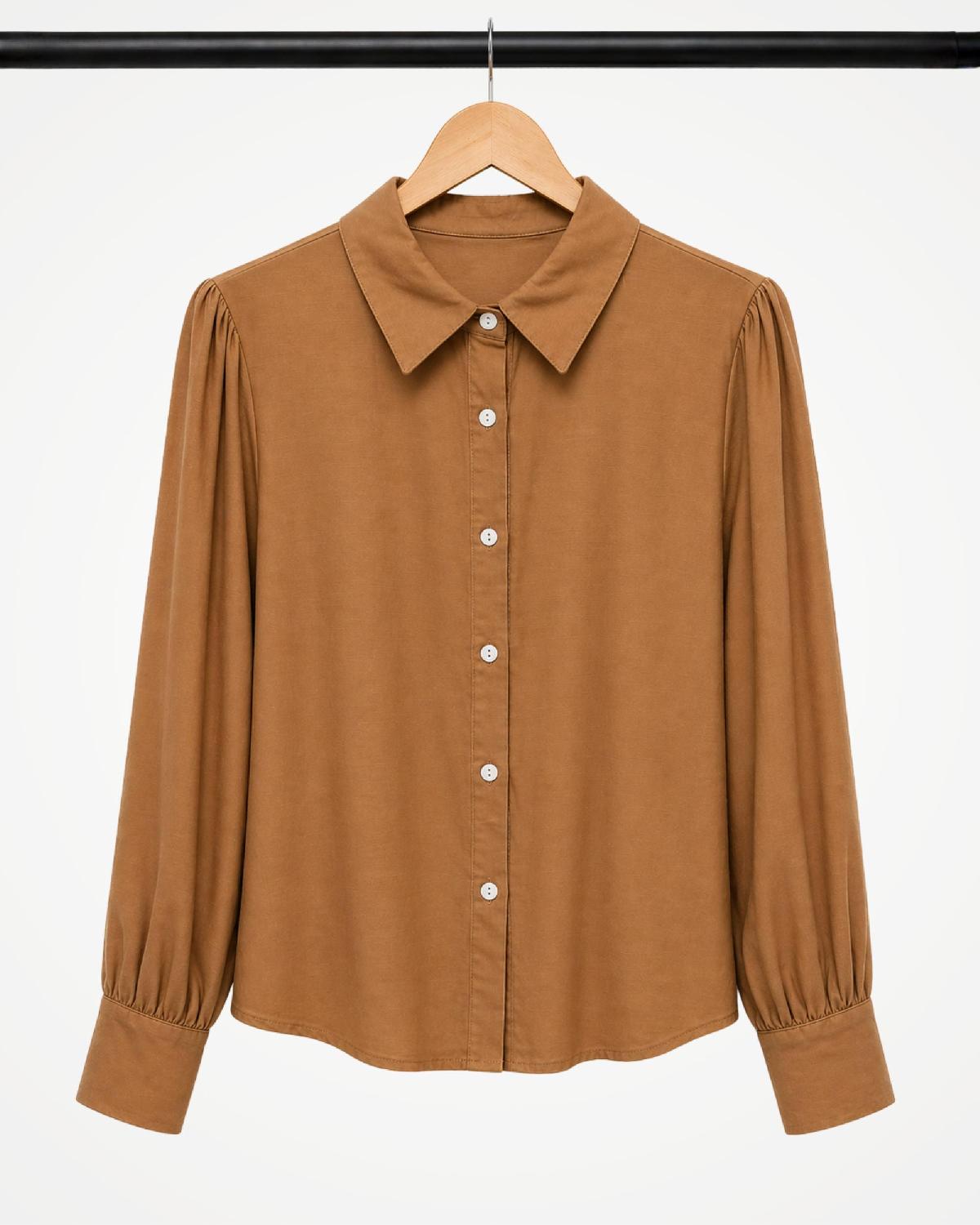 Foto do produto Camisa Fem. Yunee   Marrom Claro