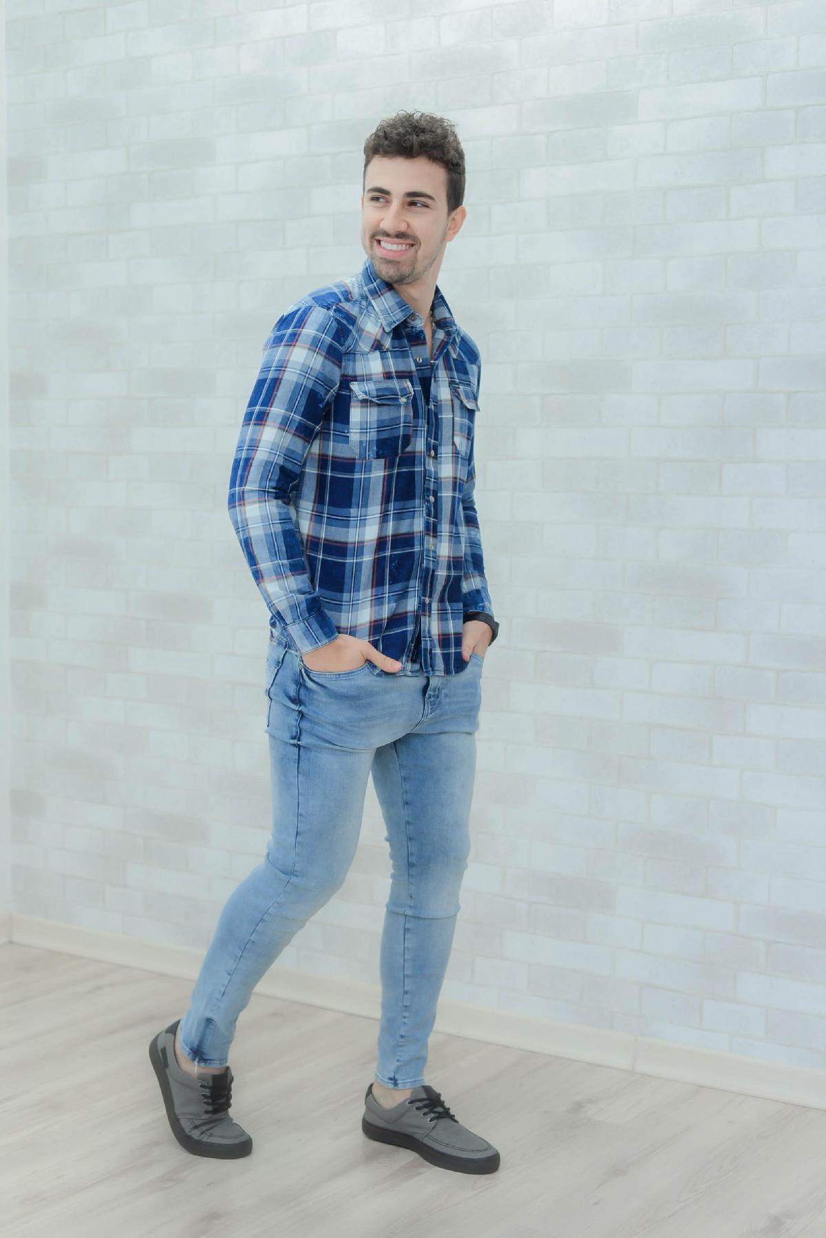 Foto do produto Camisa Masc. Deliz Azul