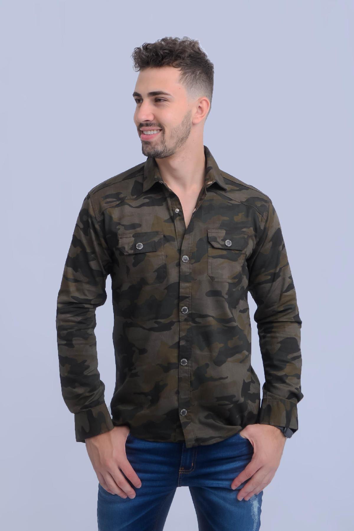 Foto do produto Camisa Masc. Drazzo  220493 Verde Militar