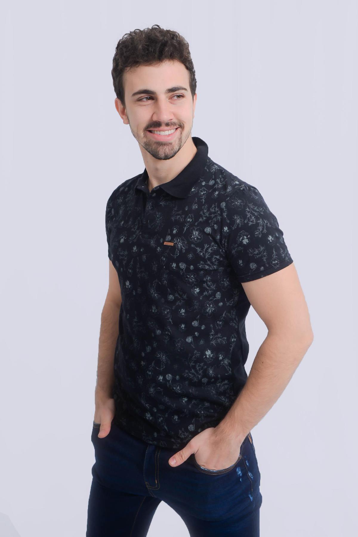 Foto do produto Camisa Polo Dominio Urbano Preto