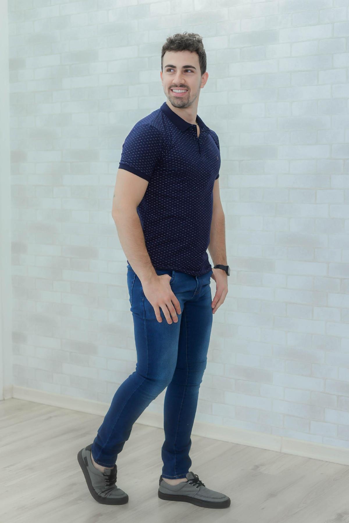 Foto do produto Camisa Polo Drazzo Azul Marinho