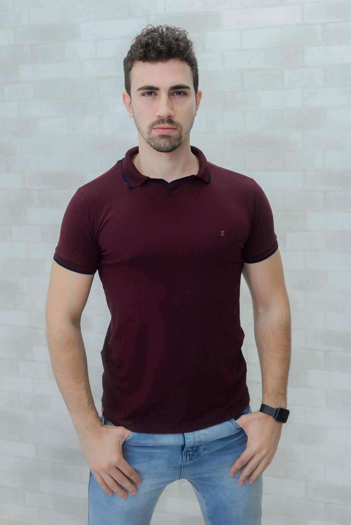 Foto do produto Camisa Polo Drazzo Bordo