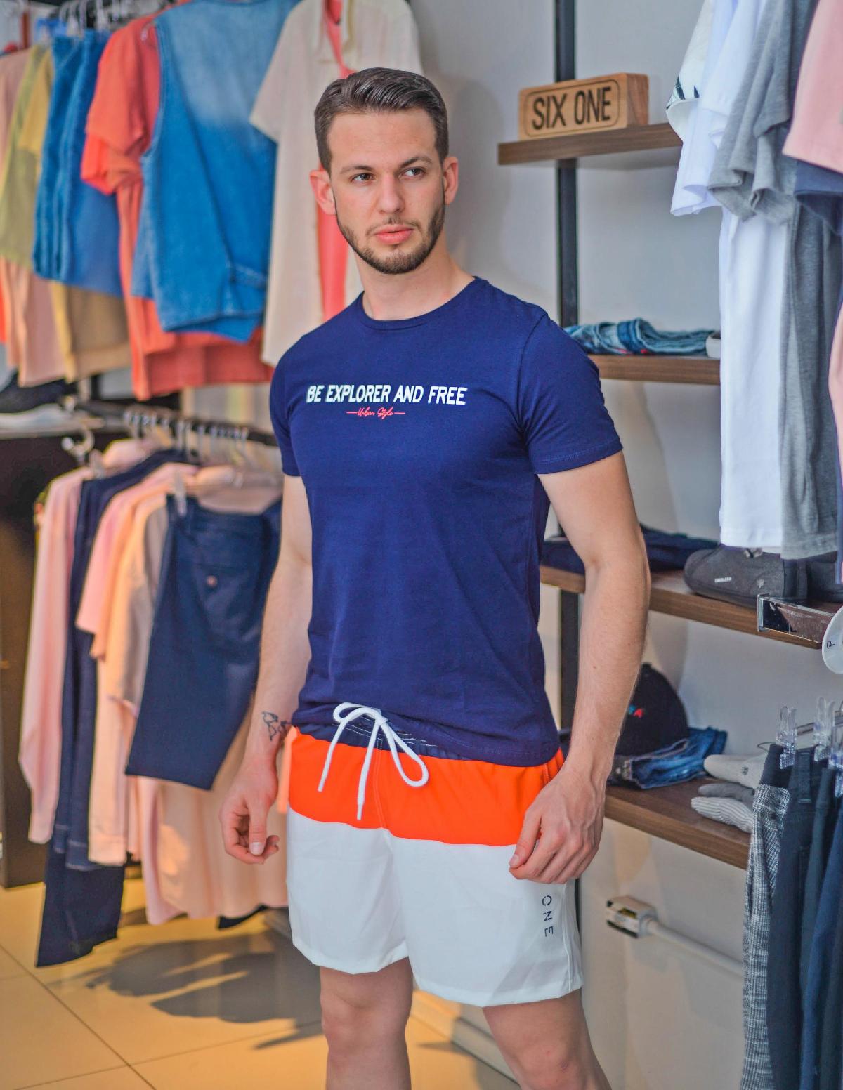 Foto do produto Camiseta Rovitex Azul Marinho