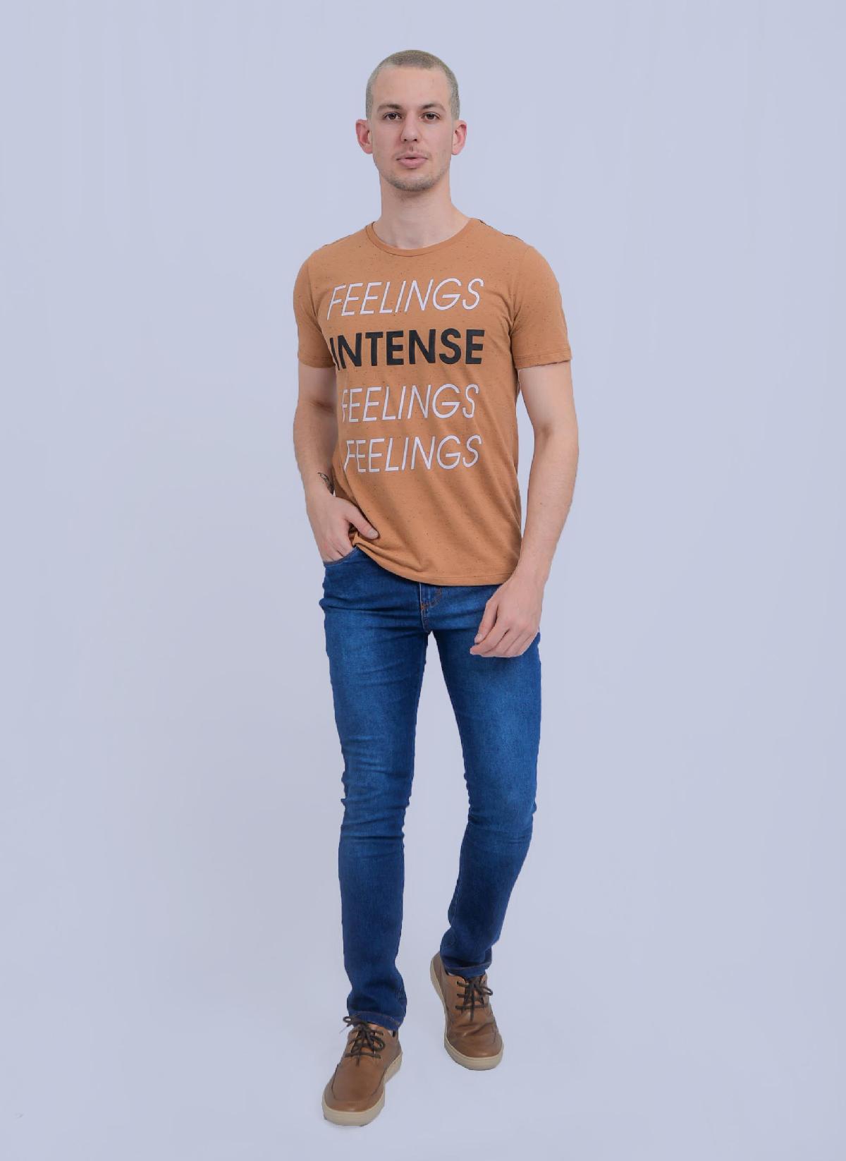 Foto do produto Camiseta Rovitex Caramelo