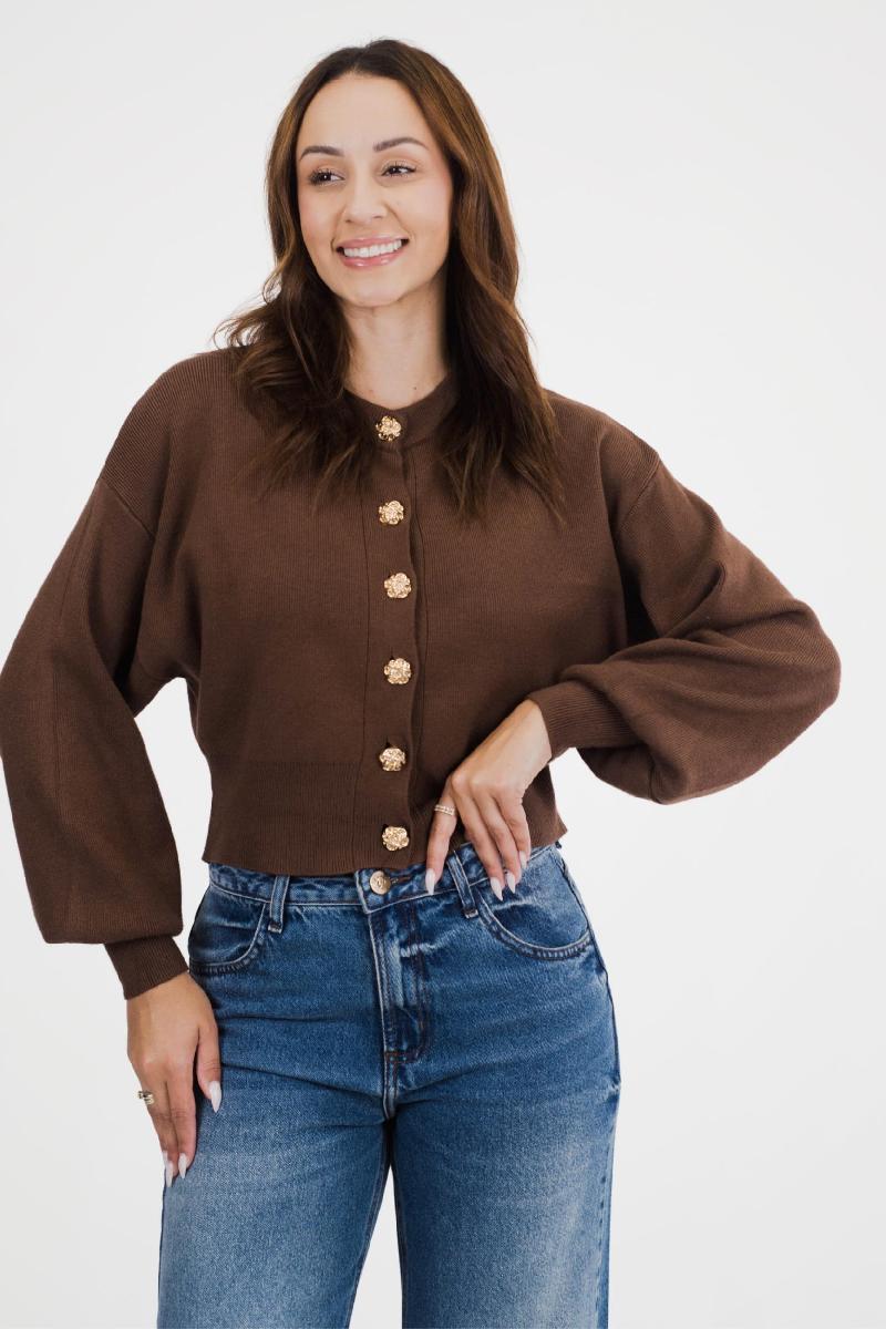 Foto do produto  Cardigan Hely   Marrom