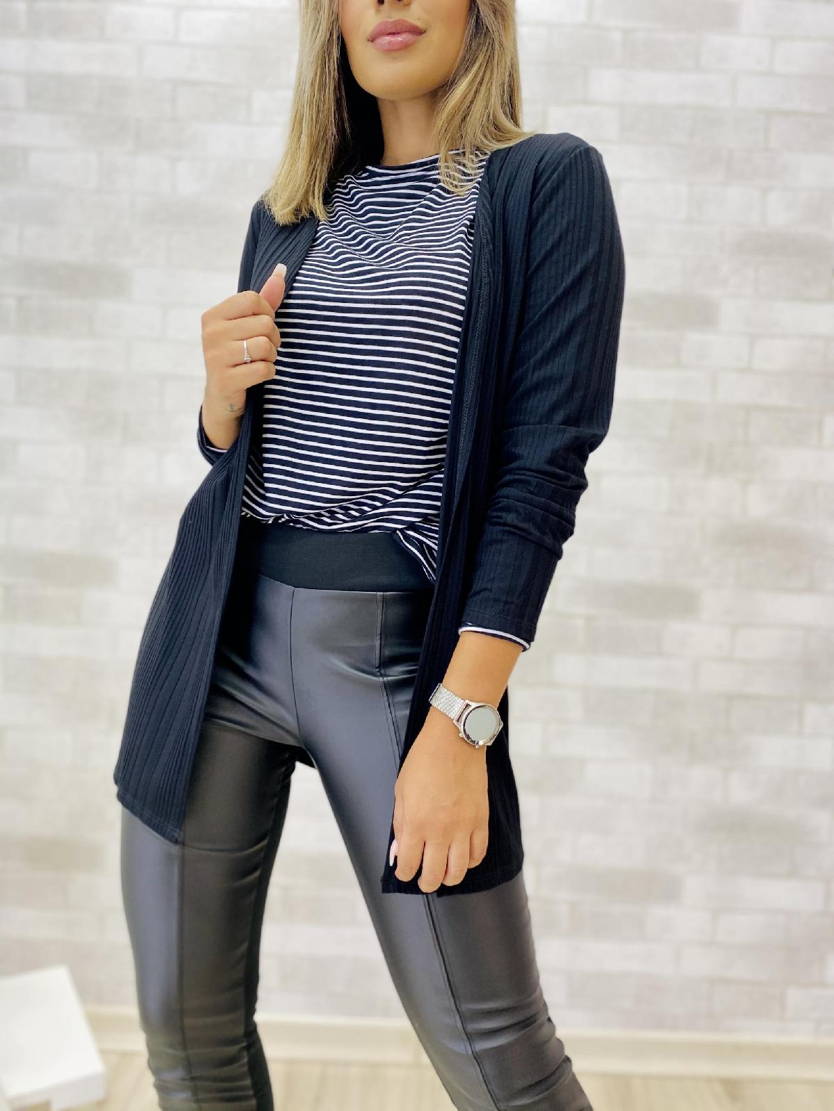 Foto do produto Cardigan Rovitex Preto