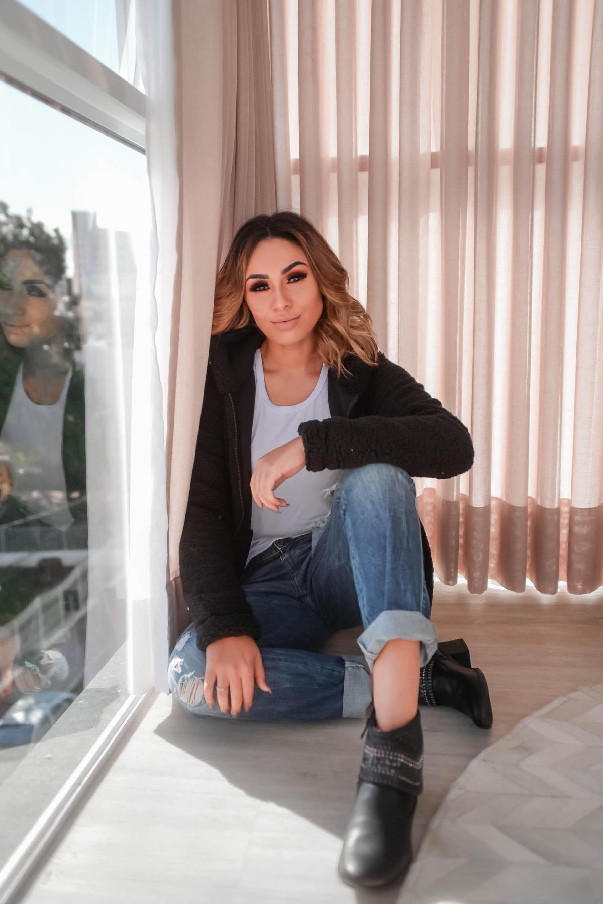 Foto do produto Casaco Fem. Linha Leve L5273 Preto