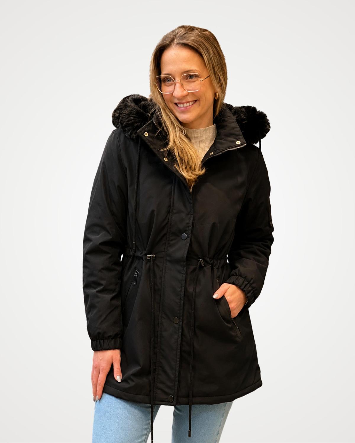 Foto do produto Casaco Fem. Pelini Preto Preto
