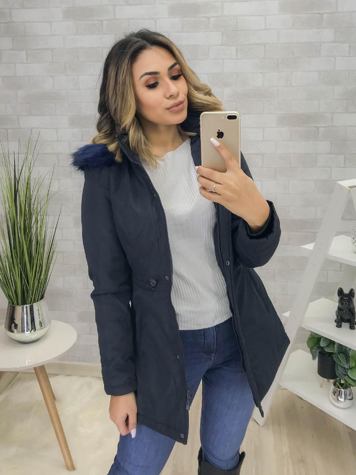 Foto do produto Casaco Fem. Safira Azul Marinho