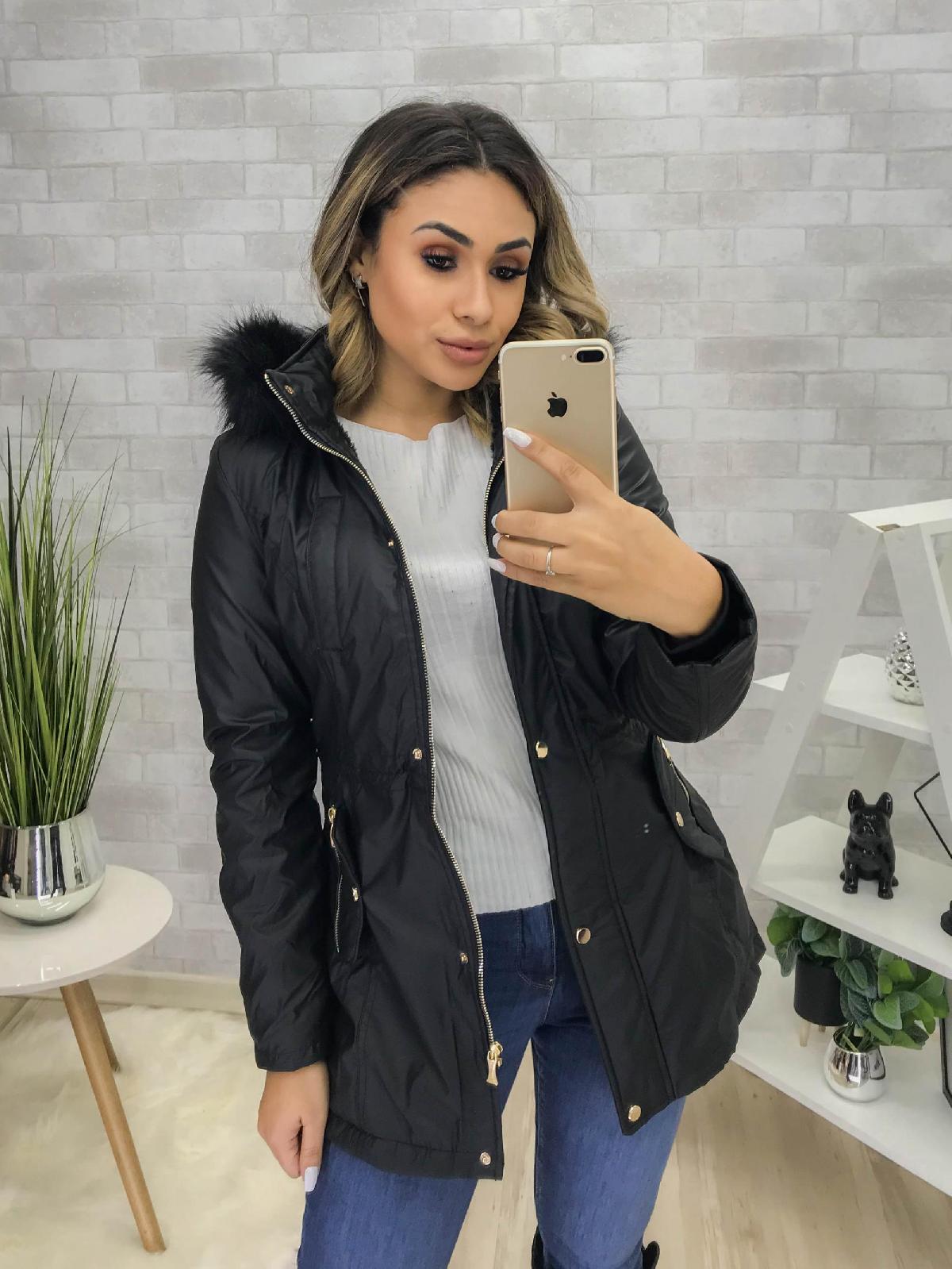 Foto do produto Casaco Fem. Safira Preto