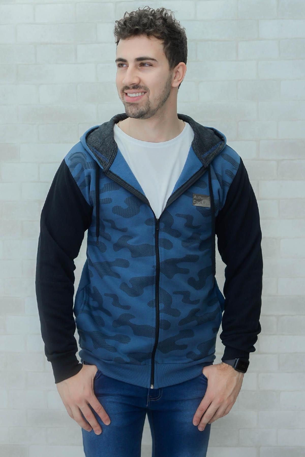 Foto do produto Casaco Masc. Dominio Urbano Azul