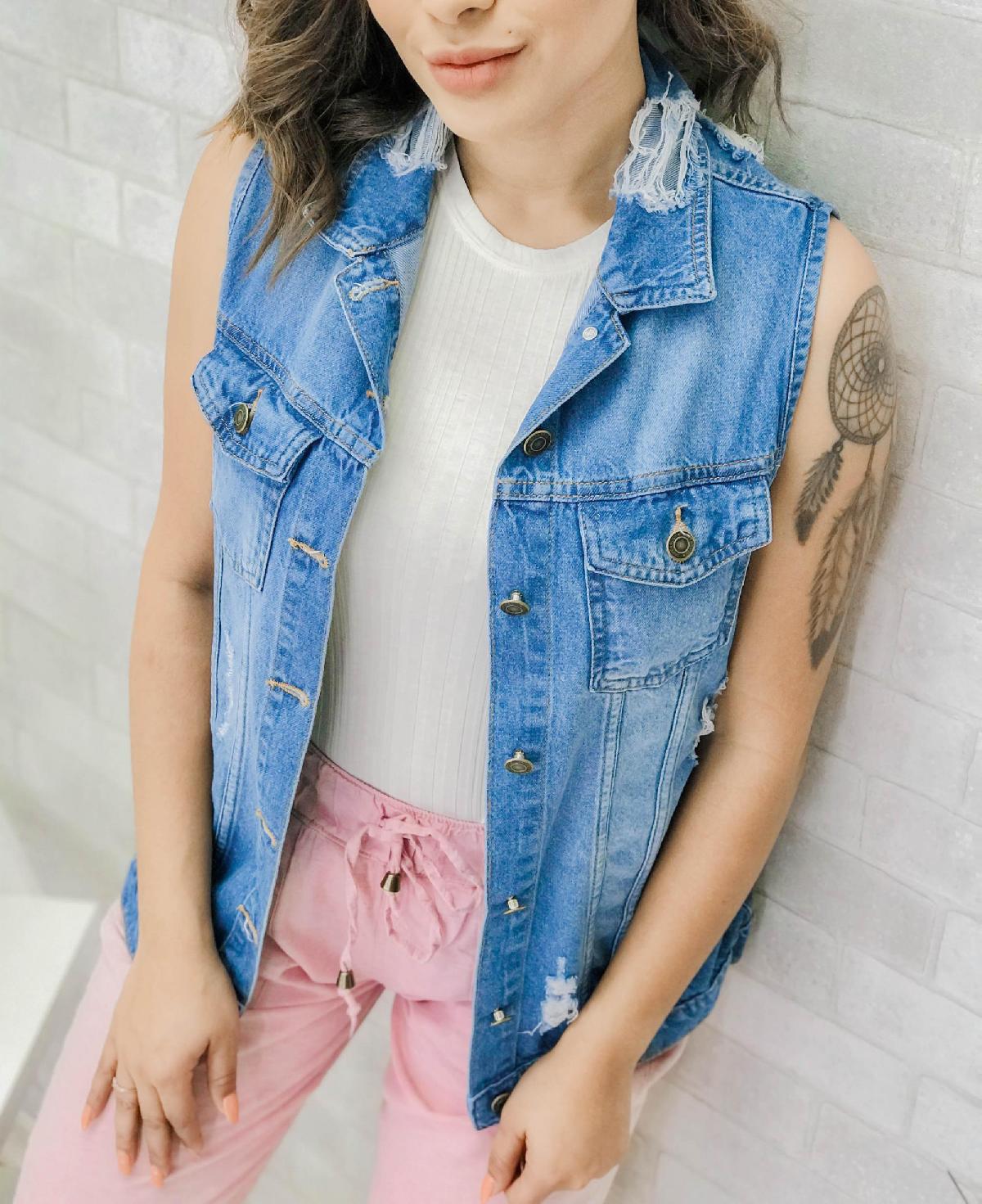 Foto do produto Colete Fem. Super Sul Jeans