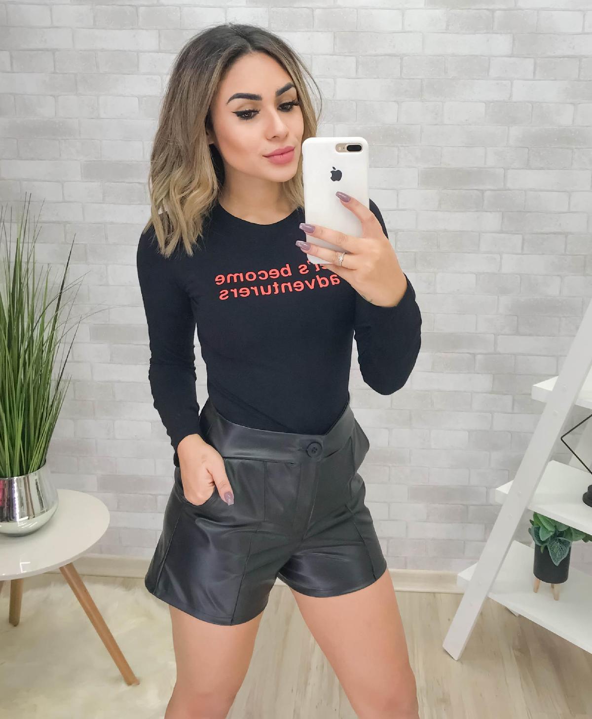 Foto do produto Cropped Linha Leve  L52277 Preto