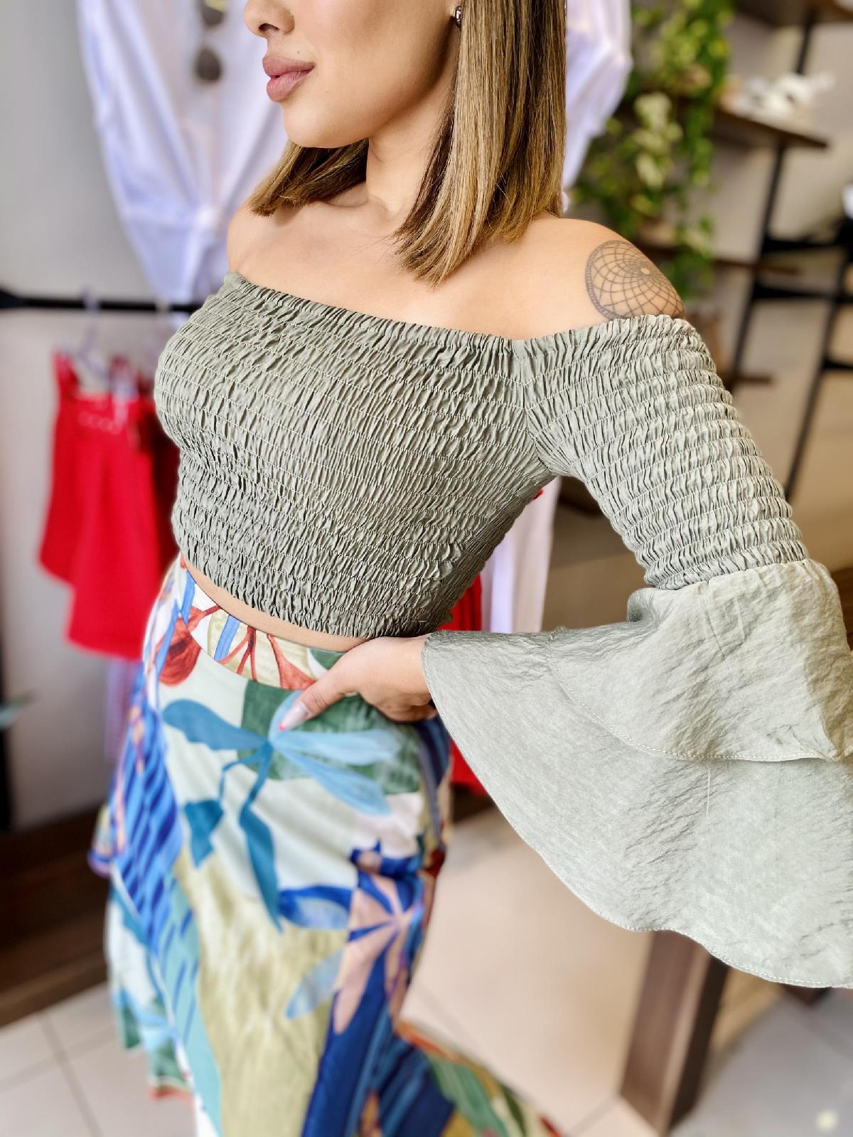 Foto do produto Cropped Maclagen Verde