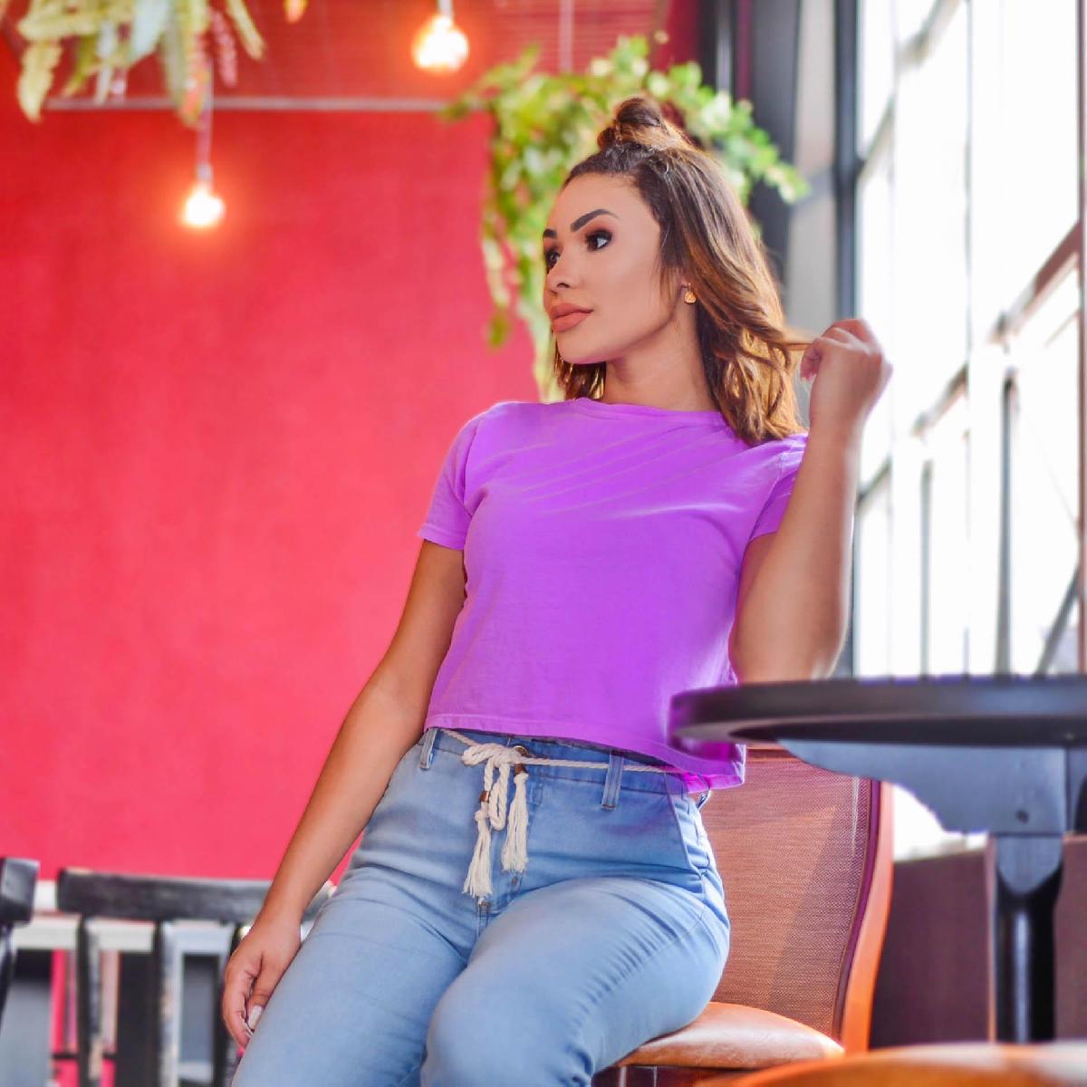 Foto do produto Cropped Nega Rio Fucsia