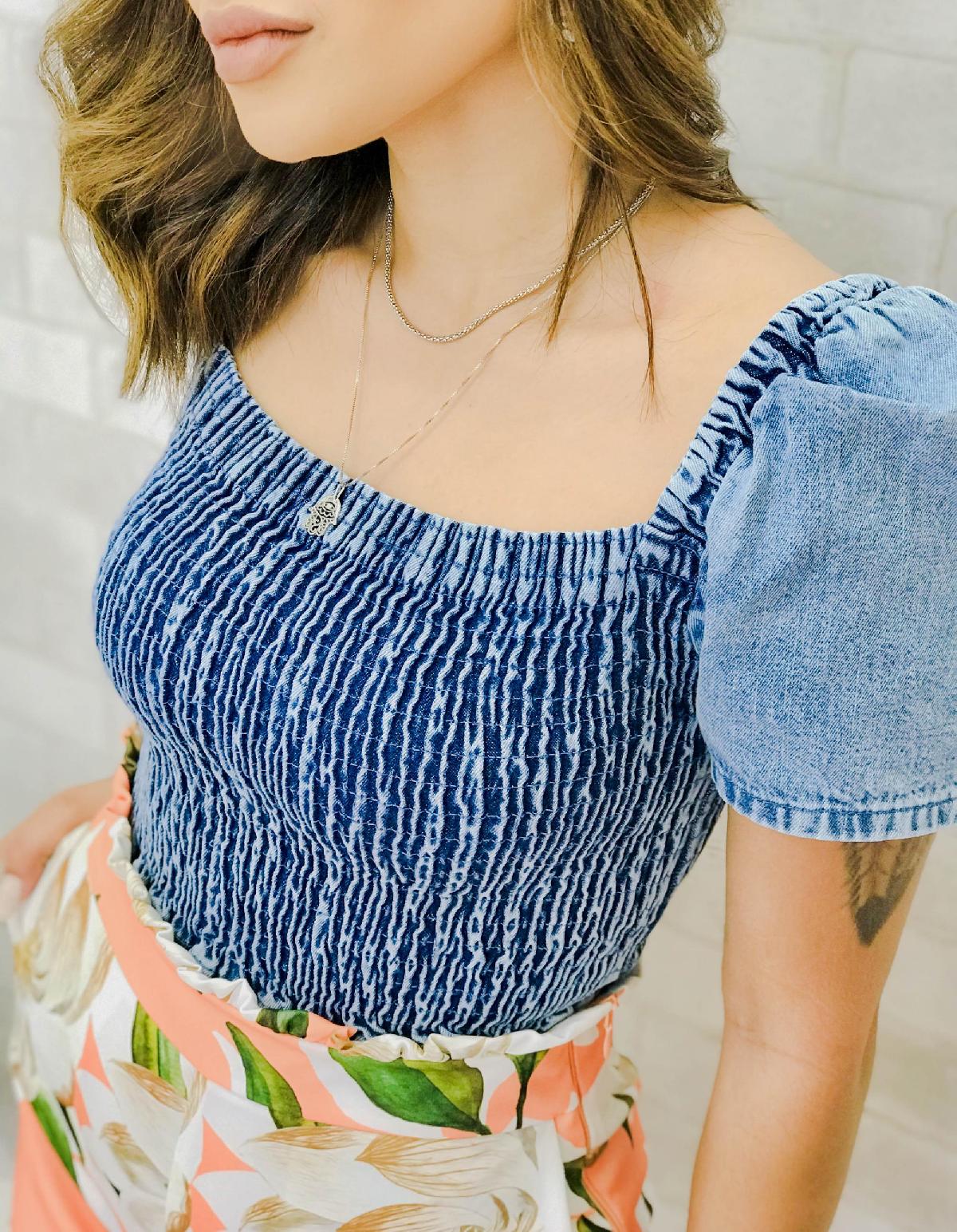 Foto do produto Cropped Pigmento Jeans