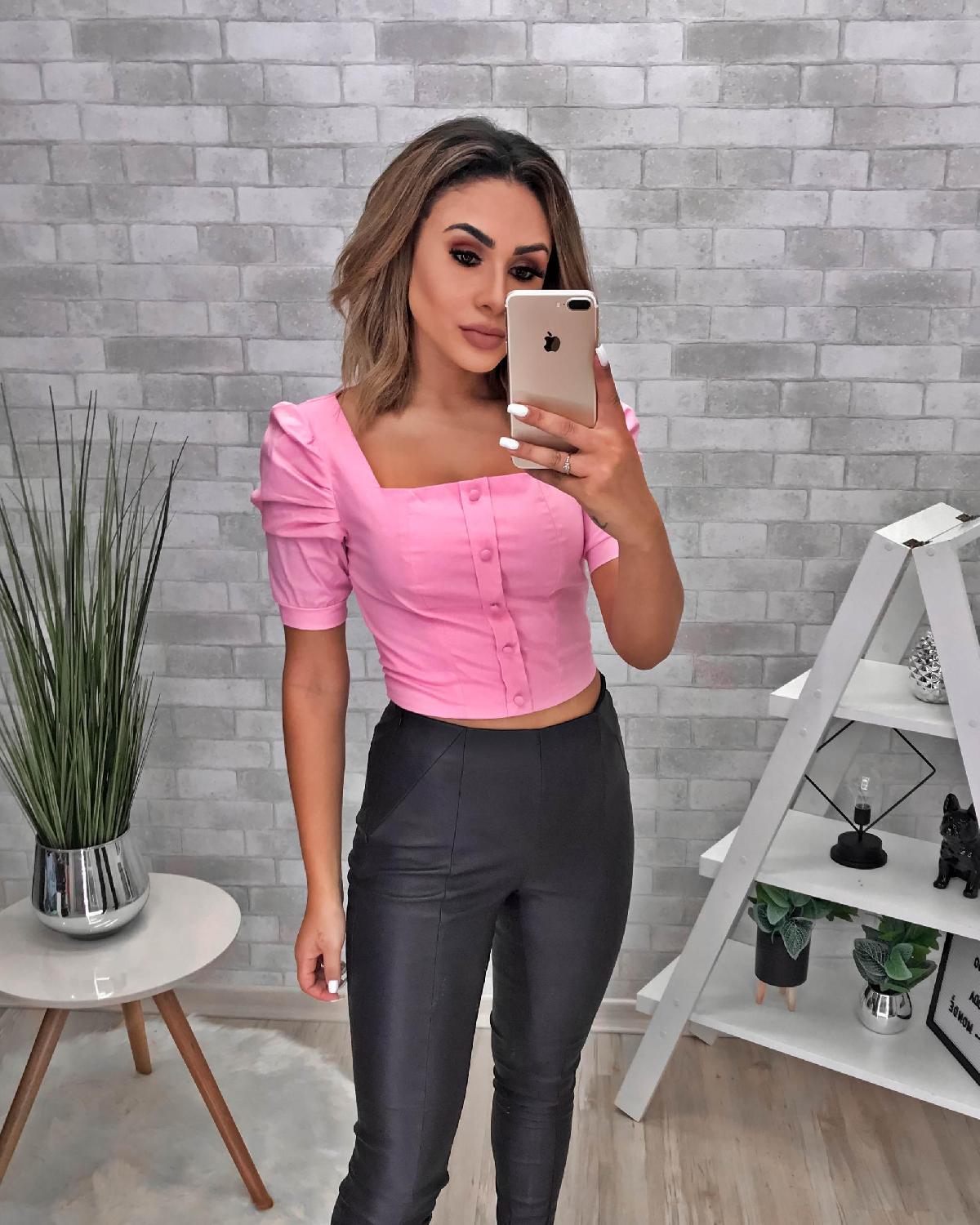 Foto do produto Cropped Six One 6075501 Rosa