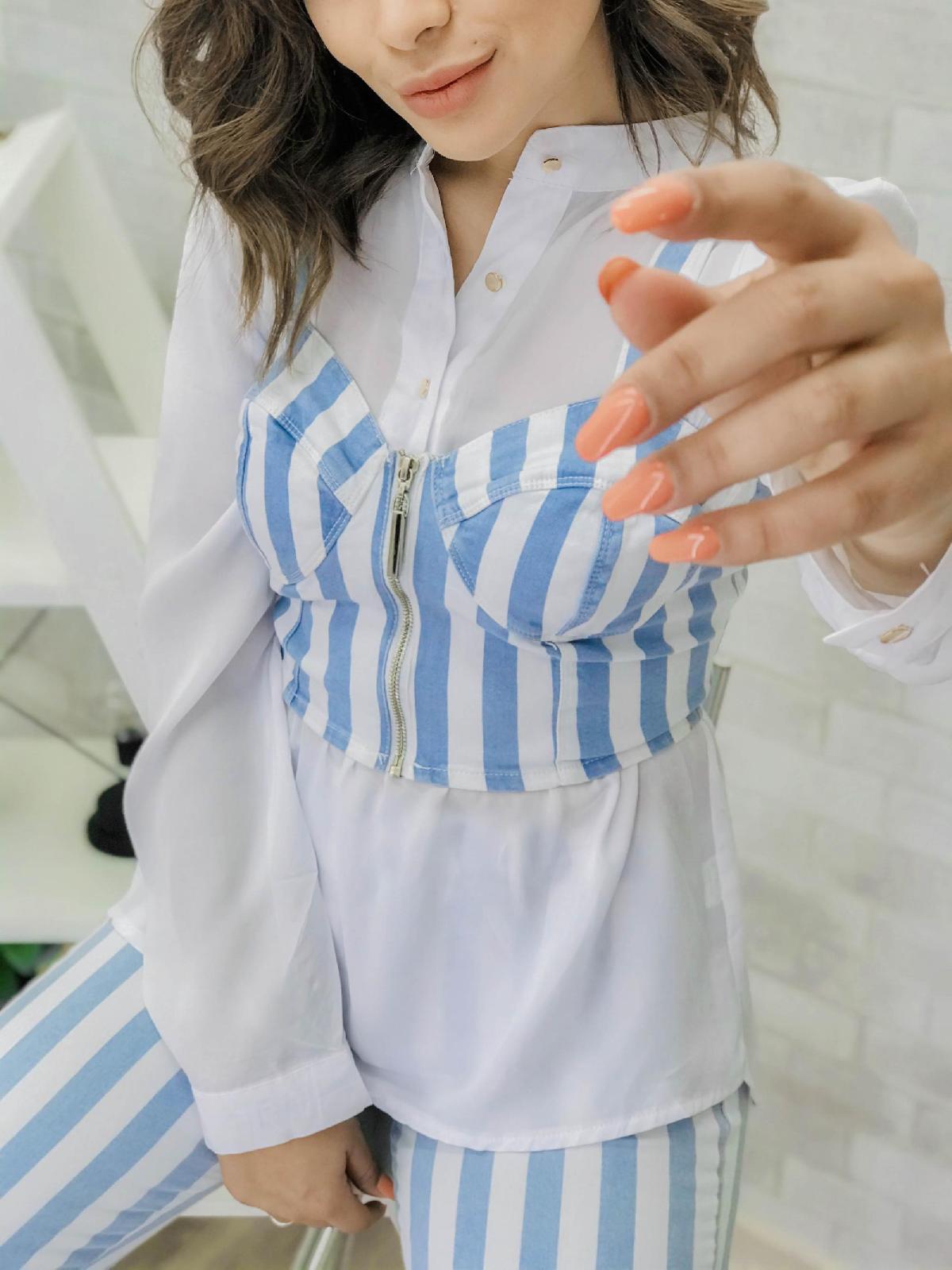 Foto do produto Cropped Six One Azul