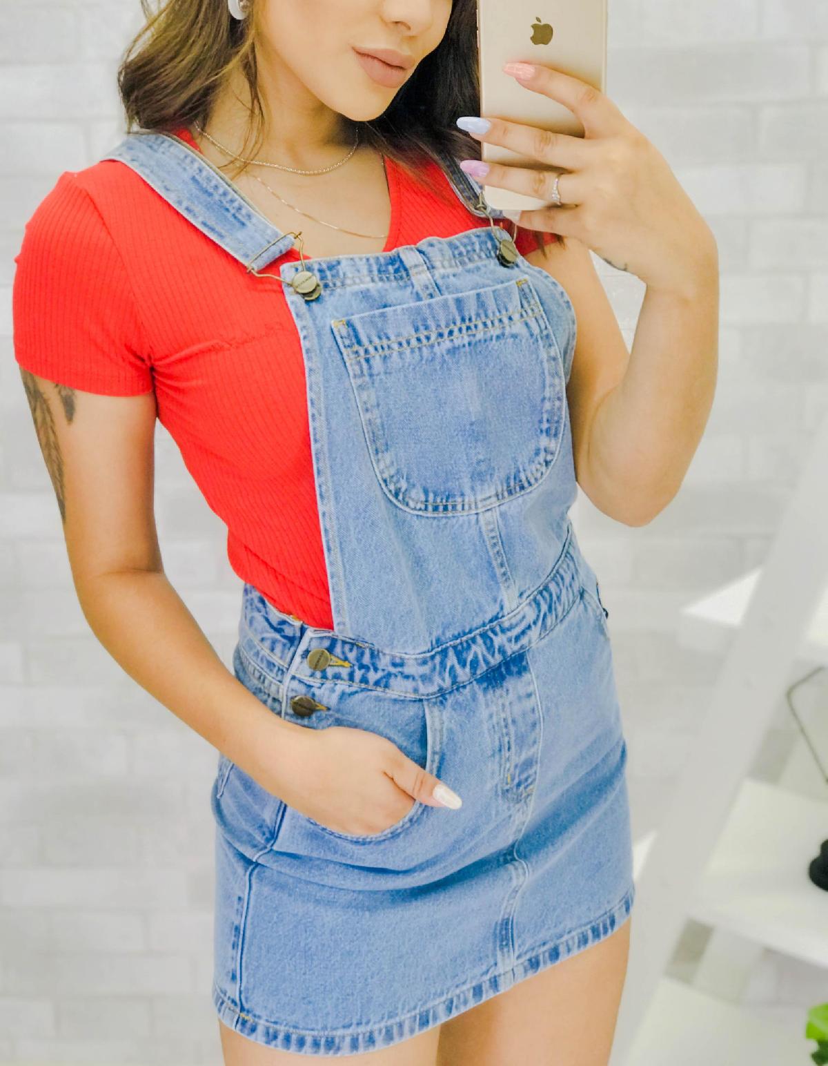 Foto do produto Jardineira Pigmento Jeans