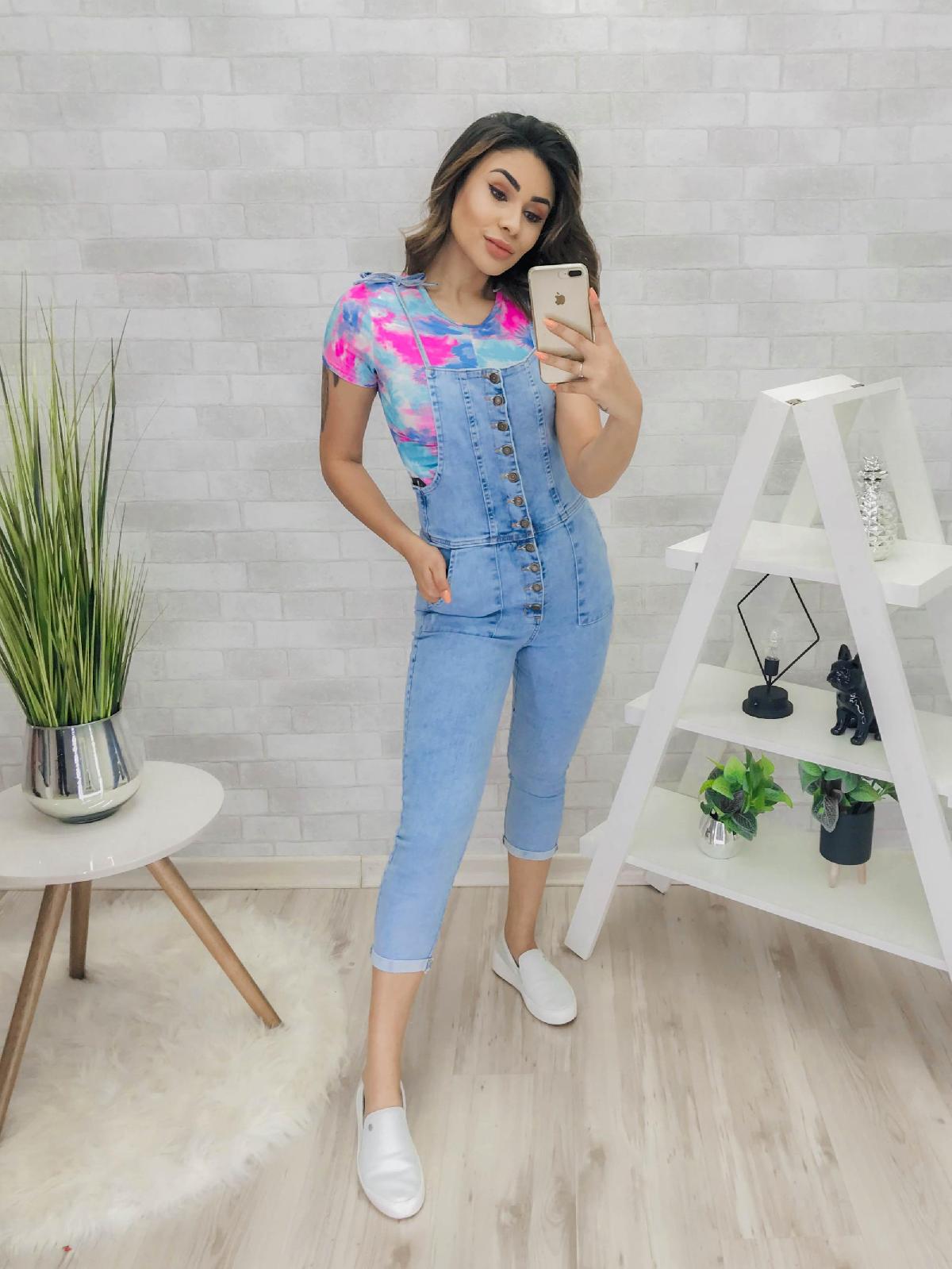 Foto do produto Jardineira Super Sul Jeans