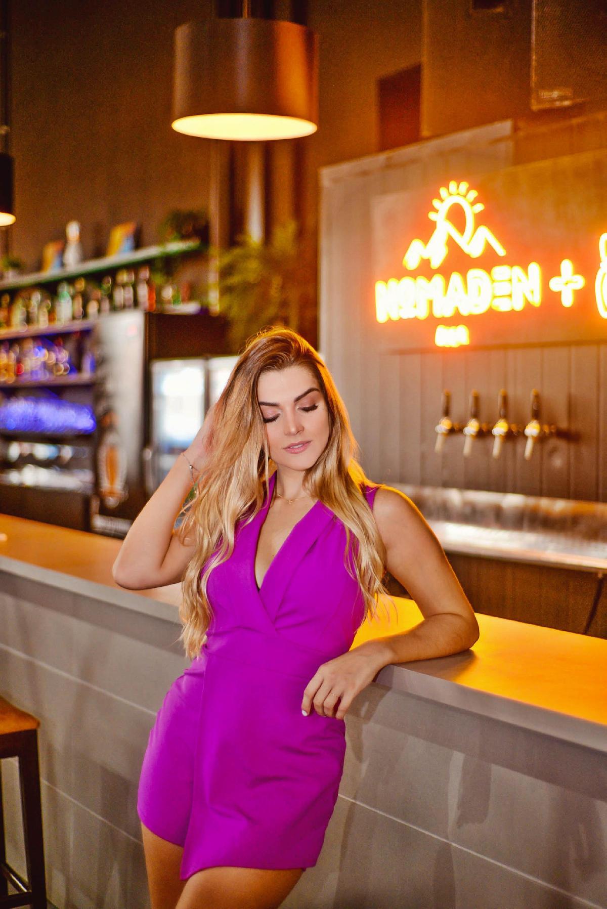 Foto do produto Macaquinho Nega Rio Fucsia