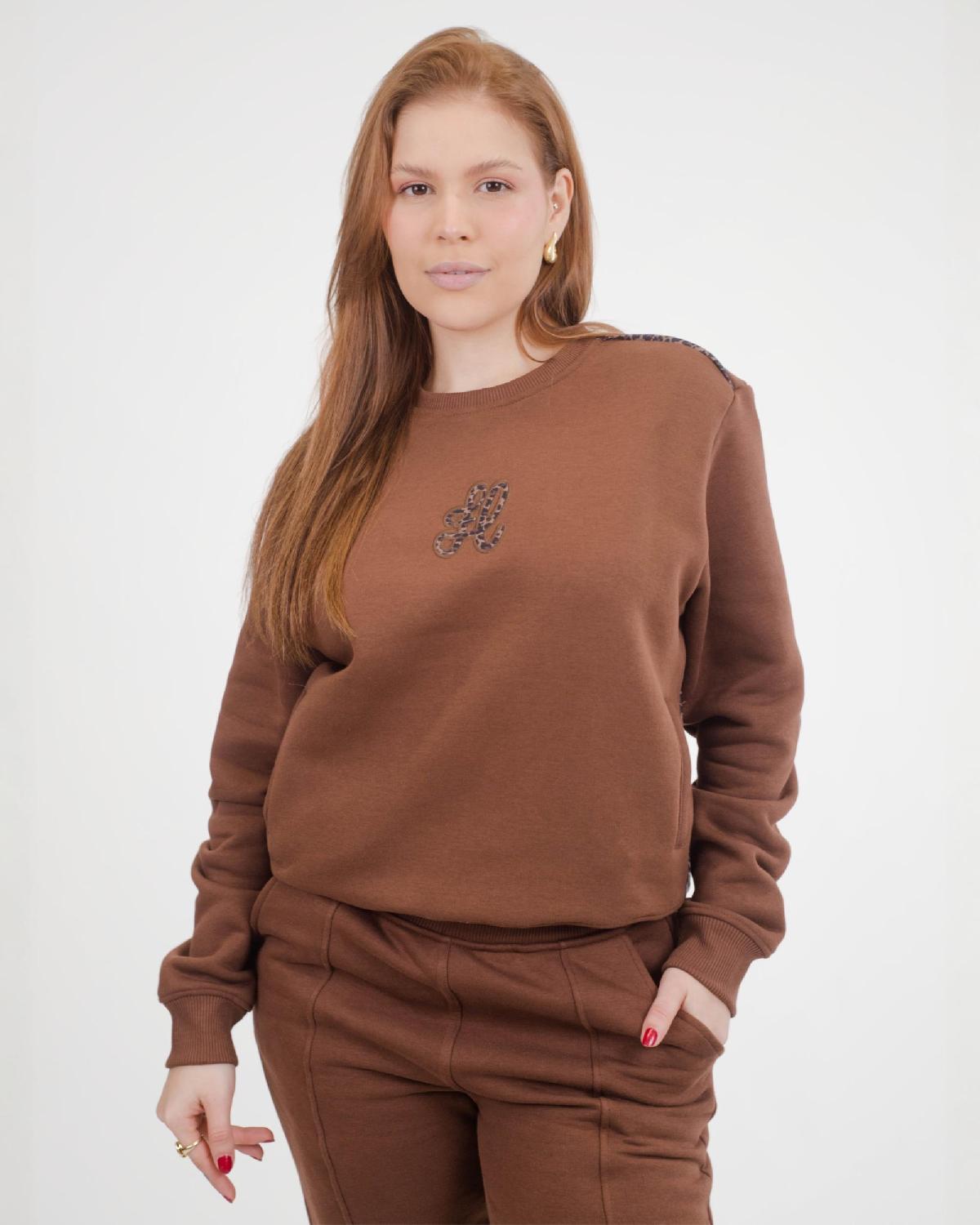 Foto do produto Moletom Fem. Deliz Marrom Marrom