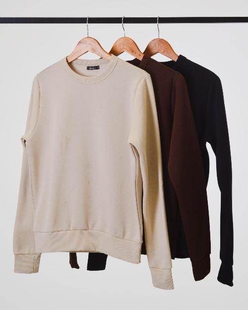 Foto do produto  Moletom Fem. Linha Leve Preto Preto