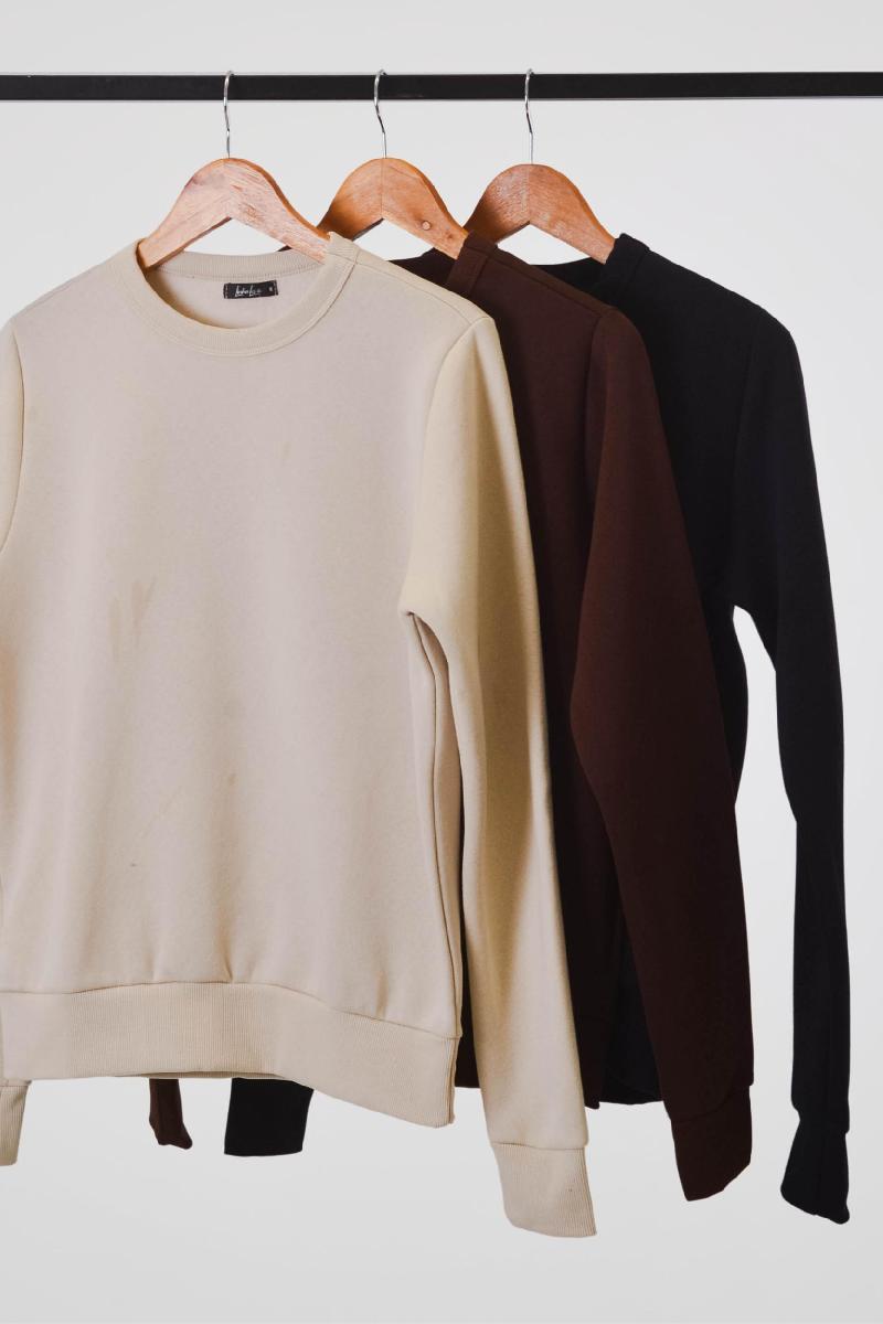 Foto do produto  Moletom Fem. Linha Leve Preto Preto