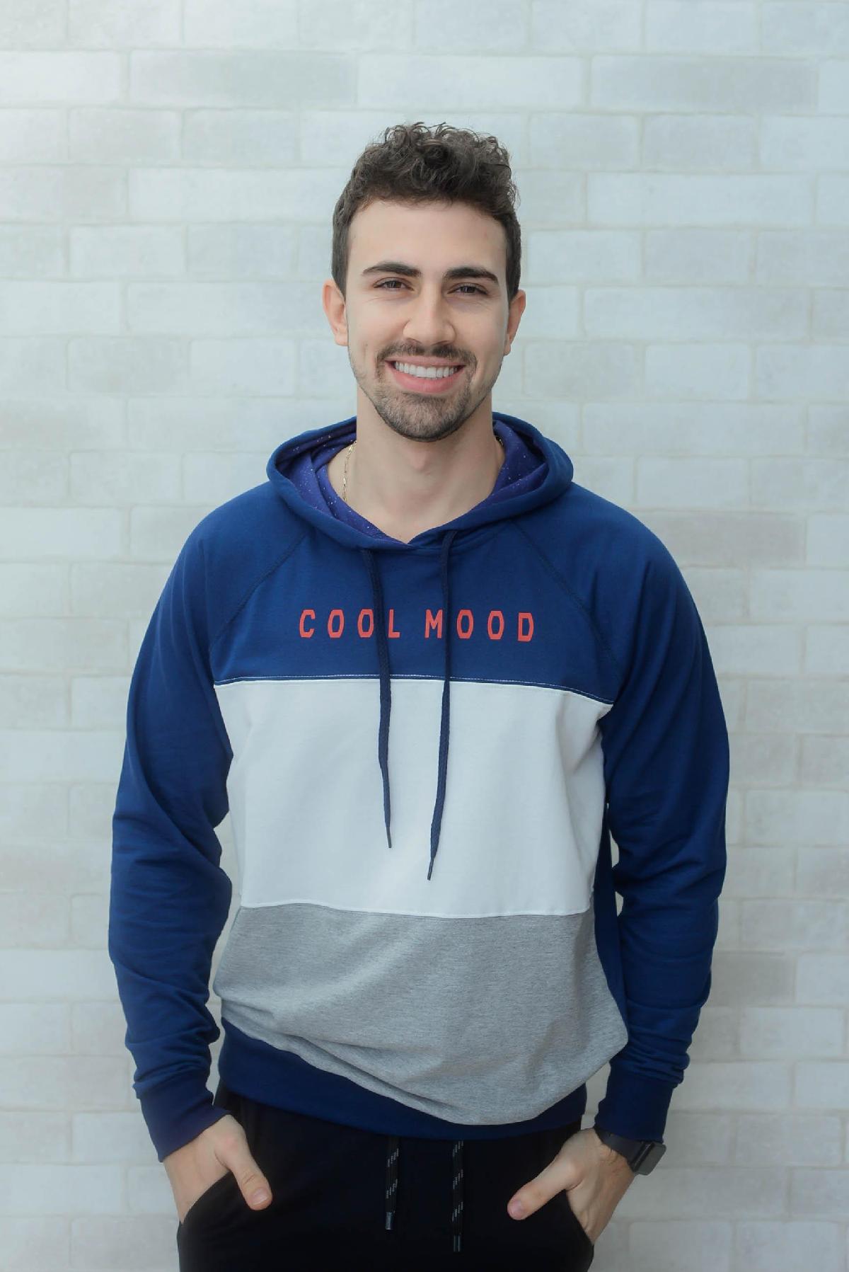 Foto do produto Moletom Masc. Dominio Urbano Azul